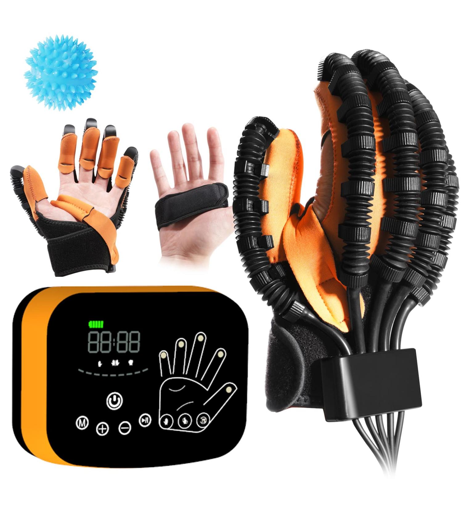Upgraded Finger and Hand Function Rehabilitation Robot Gloves for Arthritis Stroke Hemiplegia Cerebral Palsy Hand Paralysis Patients Physiotherapy Device Robotic Rehabilitation Gloves Right hand XL size - Buy Online on GoSupps.com