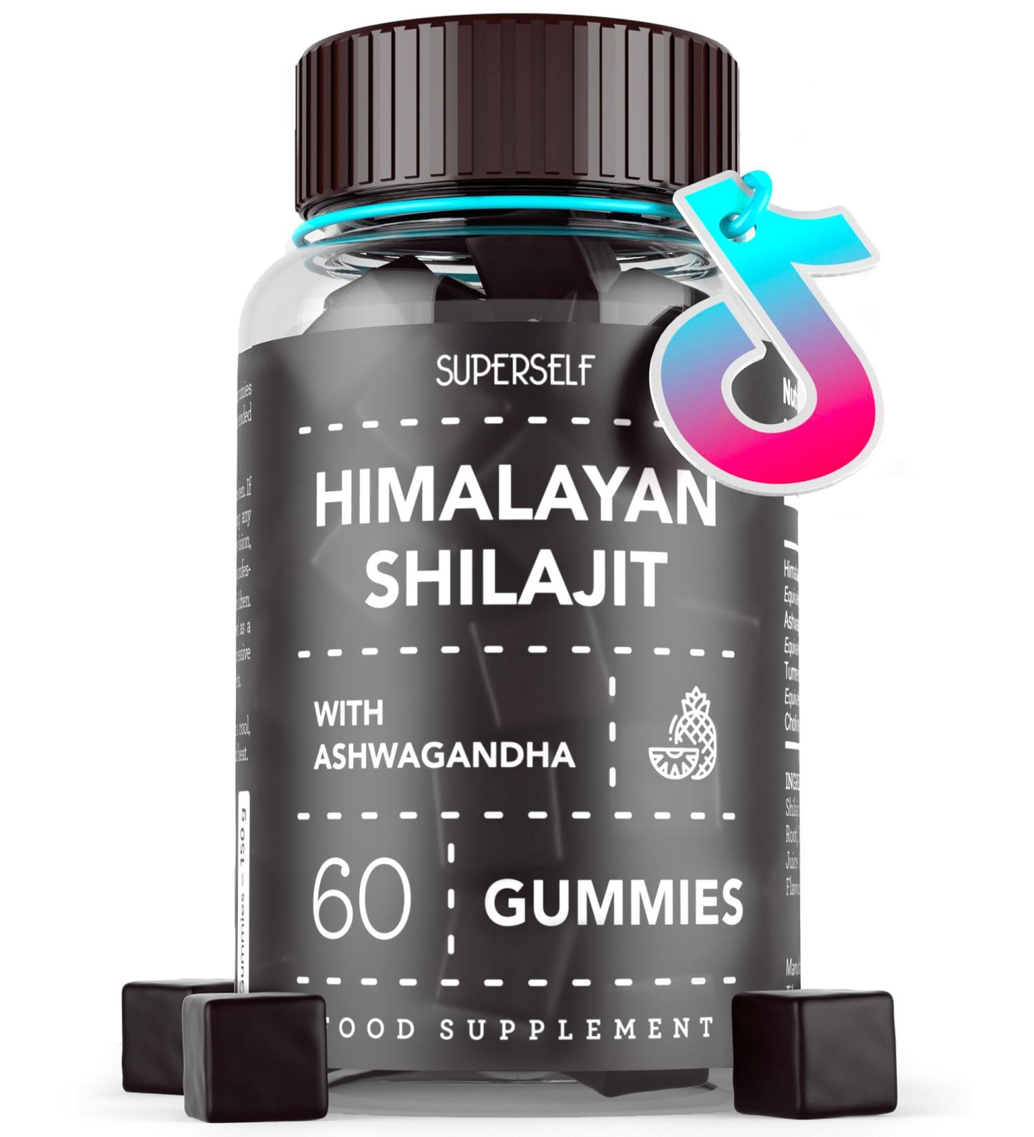 Himalayan Shilajit Gummies Grade Gold Gummies for Men & Women with Ashwagandha & Turmeric - 2500mg High Strength Supplement for Energy & Focus - Pure Authentic Shilajit with Fulvic Acid - Pineapple 1 - Buy Online on GoSupps.com