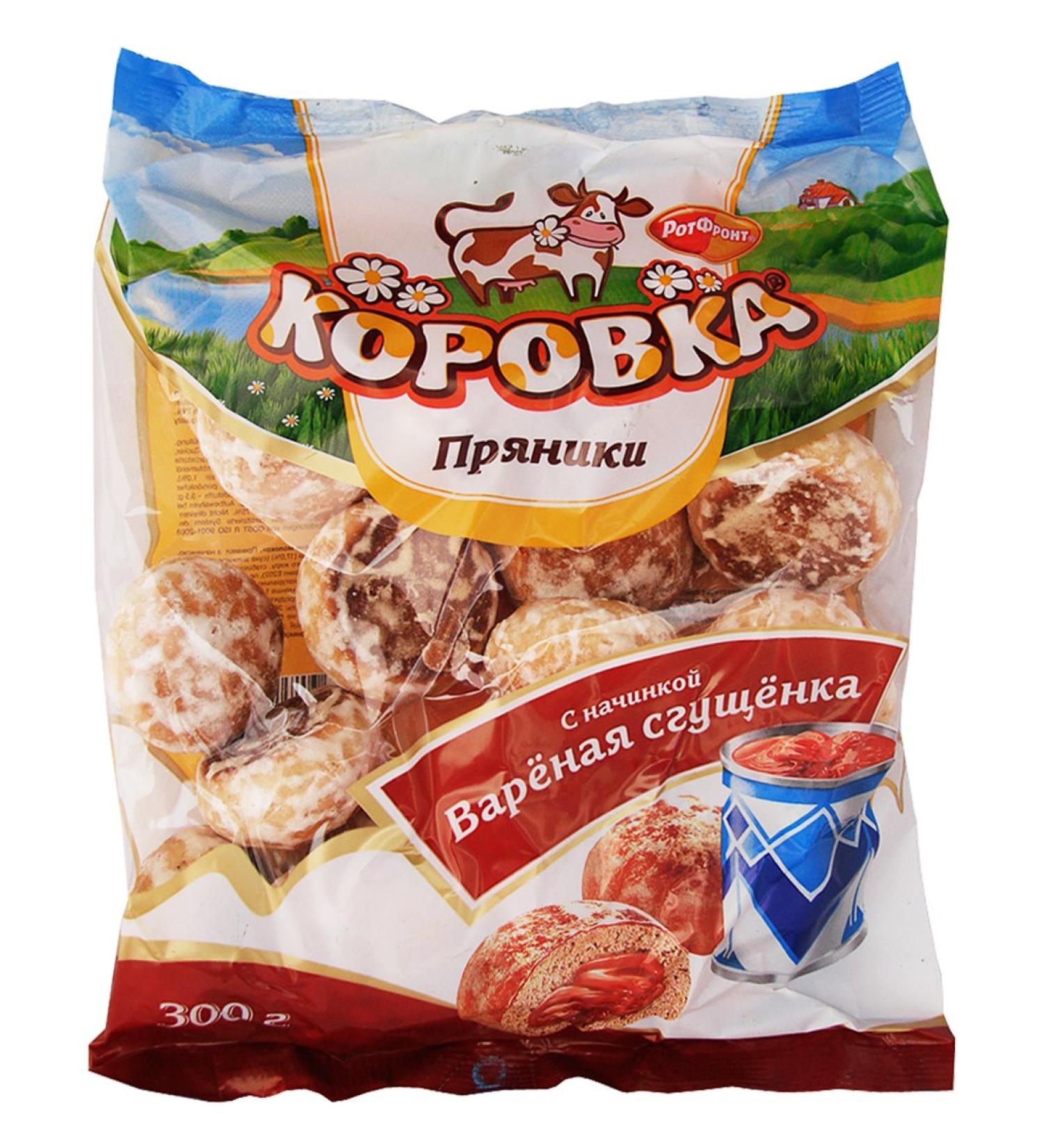 Imported Russian Gingerbread "Korovka" with Condensed milk Filling