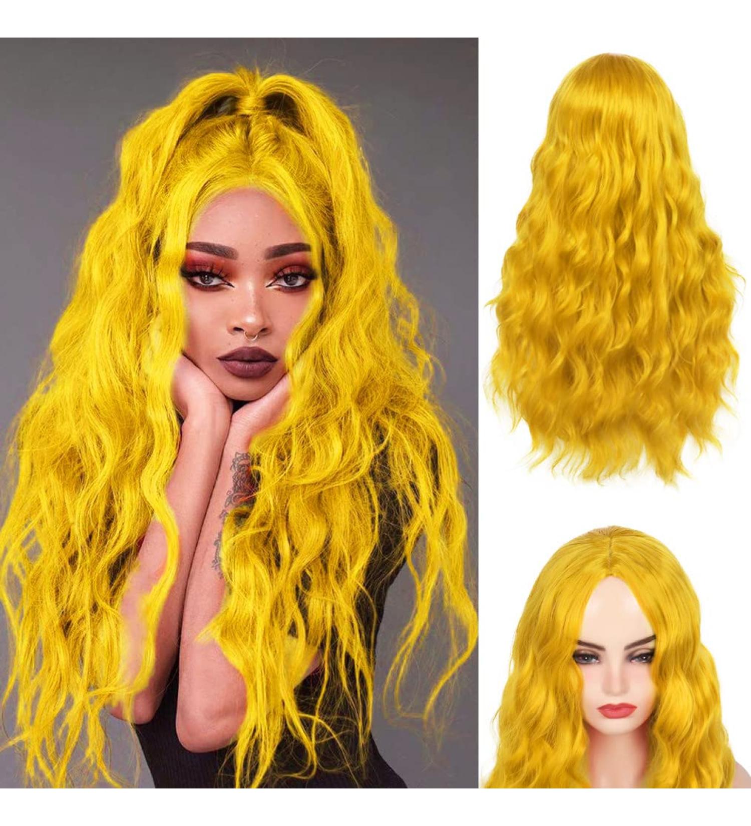 Wig yellow cheap
