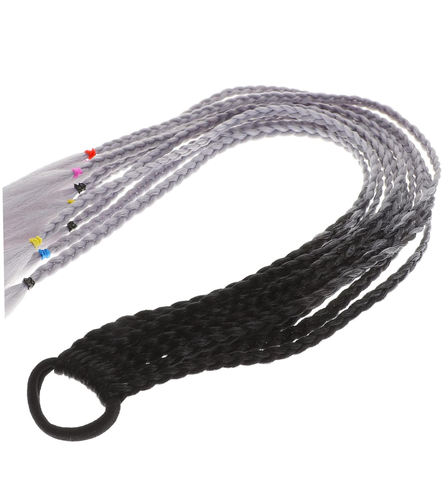 Beavorty Dirty Ponytail Kids Braid Rope Ponytail Braided Ponytail Band Colored Hair Extensions for Kids Long Braided Wig Women Hair Extensions High Temperature Wire To Weave Brazil Miss 60x7x0.8cm As Shown 2 - Buy Online on GoSupps.com