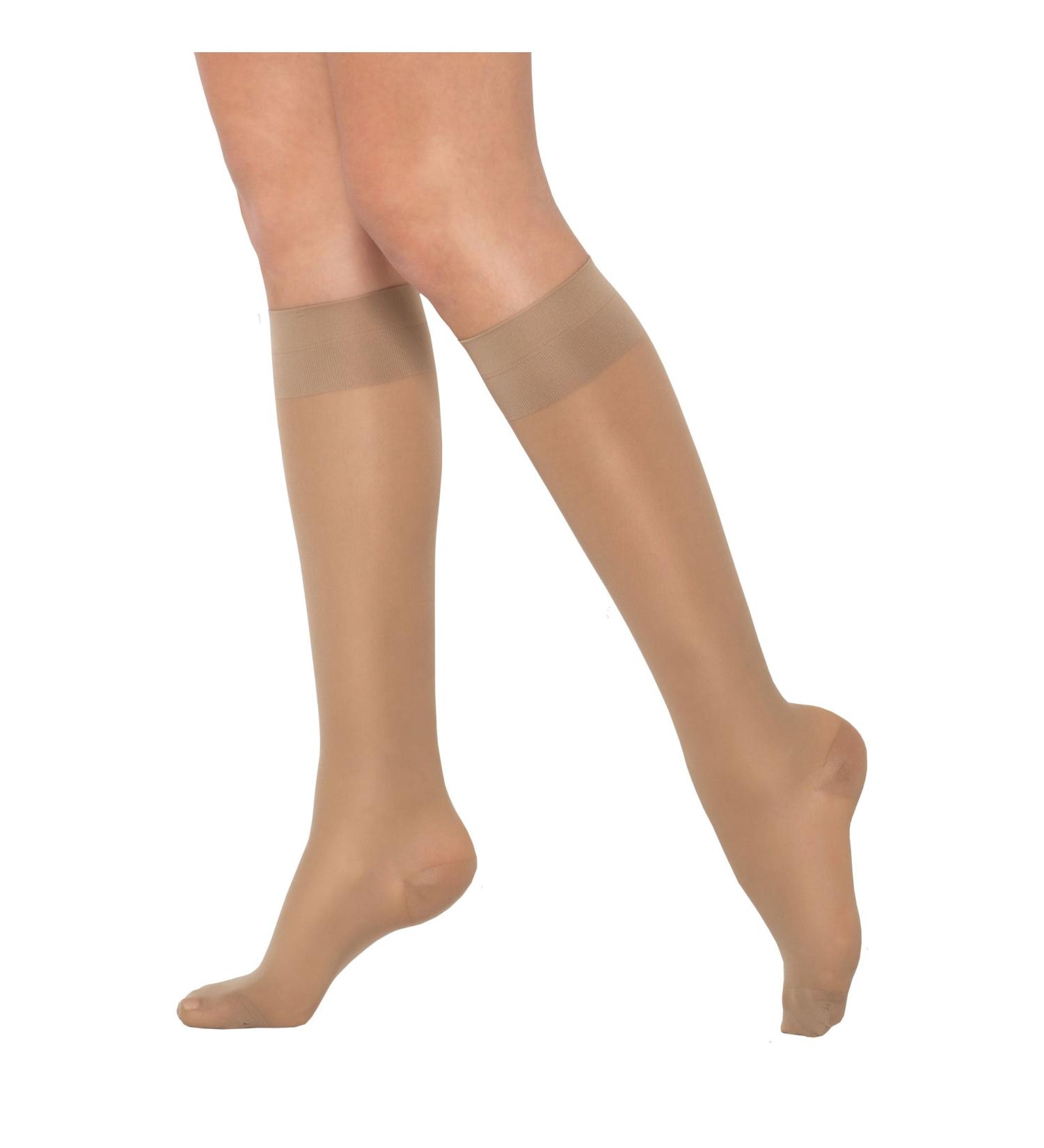 Healthweir Sheer Compression Knee High Stockings for Women - 15-20 mmHg (EU 18-22) - Comfortable & Stylish Support Socks - Buy Online on GoSupps.com