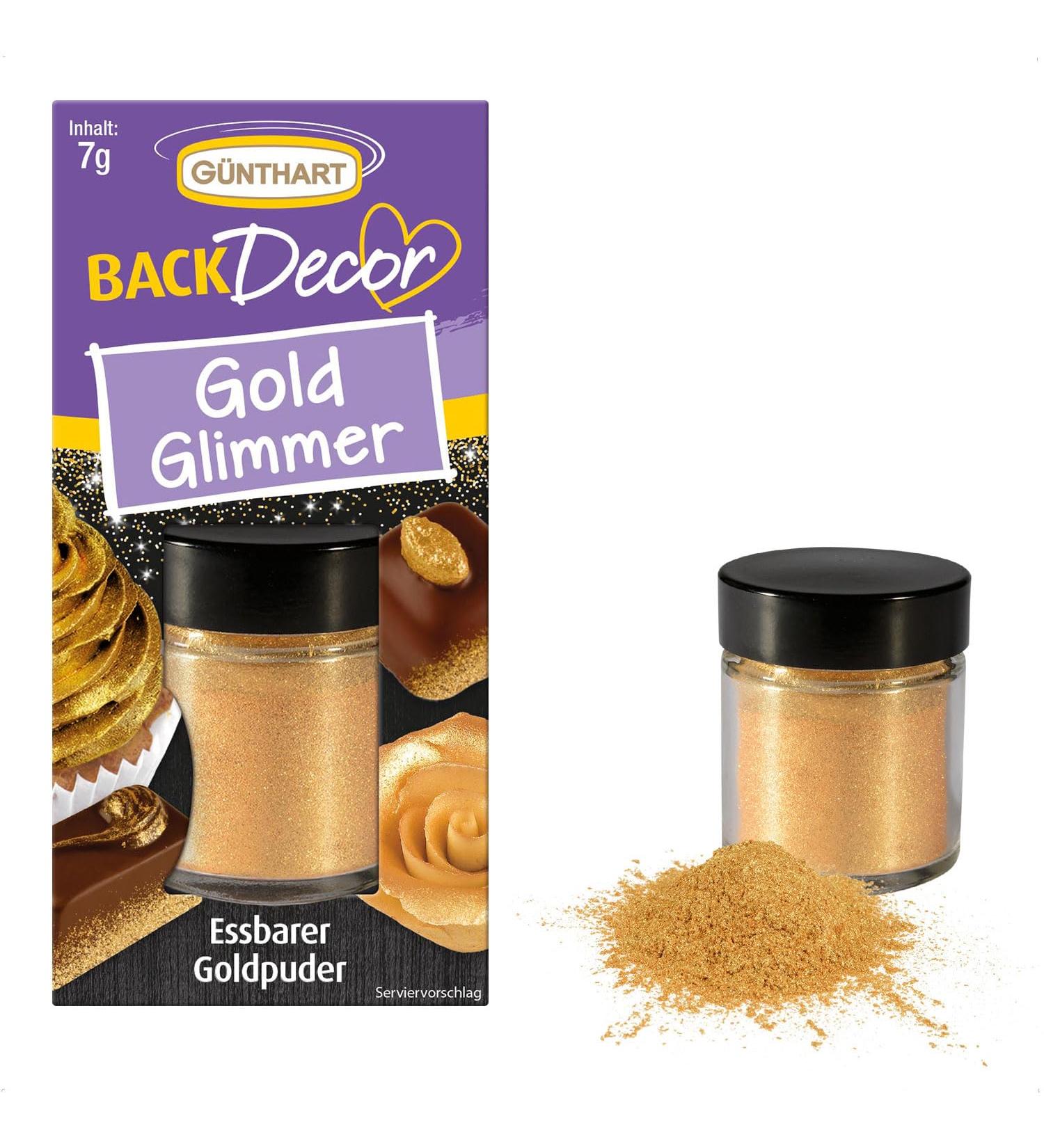 G nthart BackDecor Gold Powder - Edible Gold Dust Glitter 7g | Shiny Baking Decoration for International Shipping - Buy Online on GoSupps.com