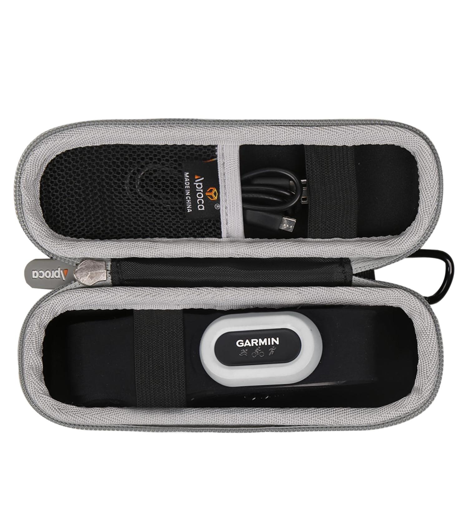 Aproca Hard Shell Travel Case for Garmin HRM-Pro/HRM-Tri - Gray Zipper | Durable & Portable Storage Solution - Buy Online on GoSupps.com