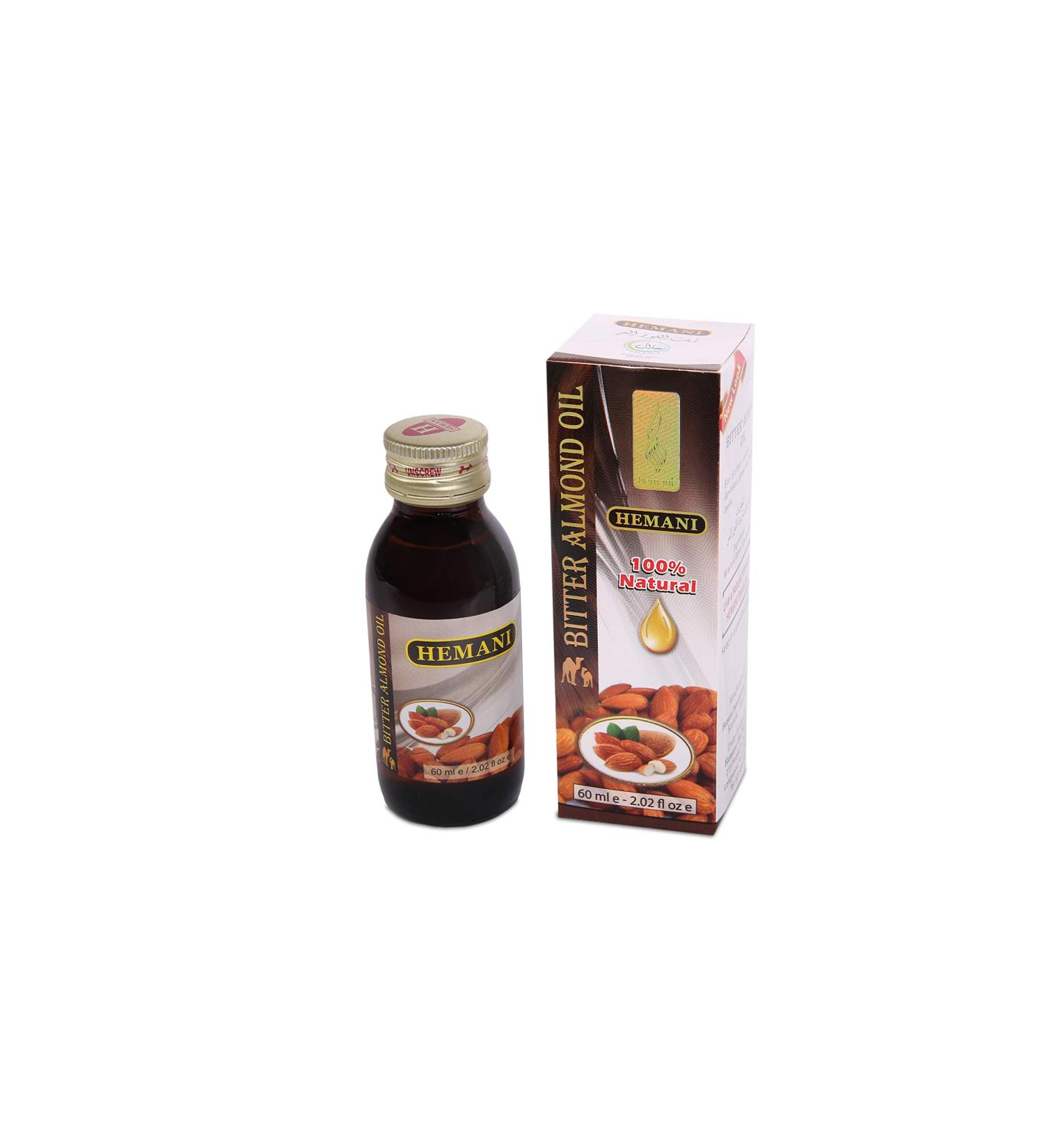 Hemani Bitter Almond Oil 60mL (2 OZ) - Premium Oil