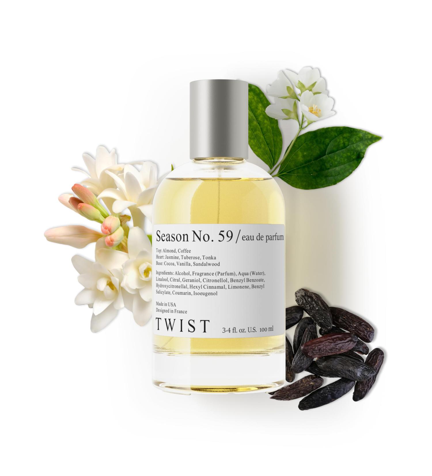 Twist Season No. 59 - Eau De Parfum Inspired by C. Herrera Good Girl Long Lasting Perfume For Women Paraben Free Vegan Clean Ingredients Fragrance - Spray 100 ml | 3.4 fl. oz. Season No. 59 Inspired by C. Herrera Good Girl 3.4 Fl Oz (Pack of 1) - Buy Online on GoSupps.com