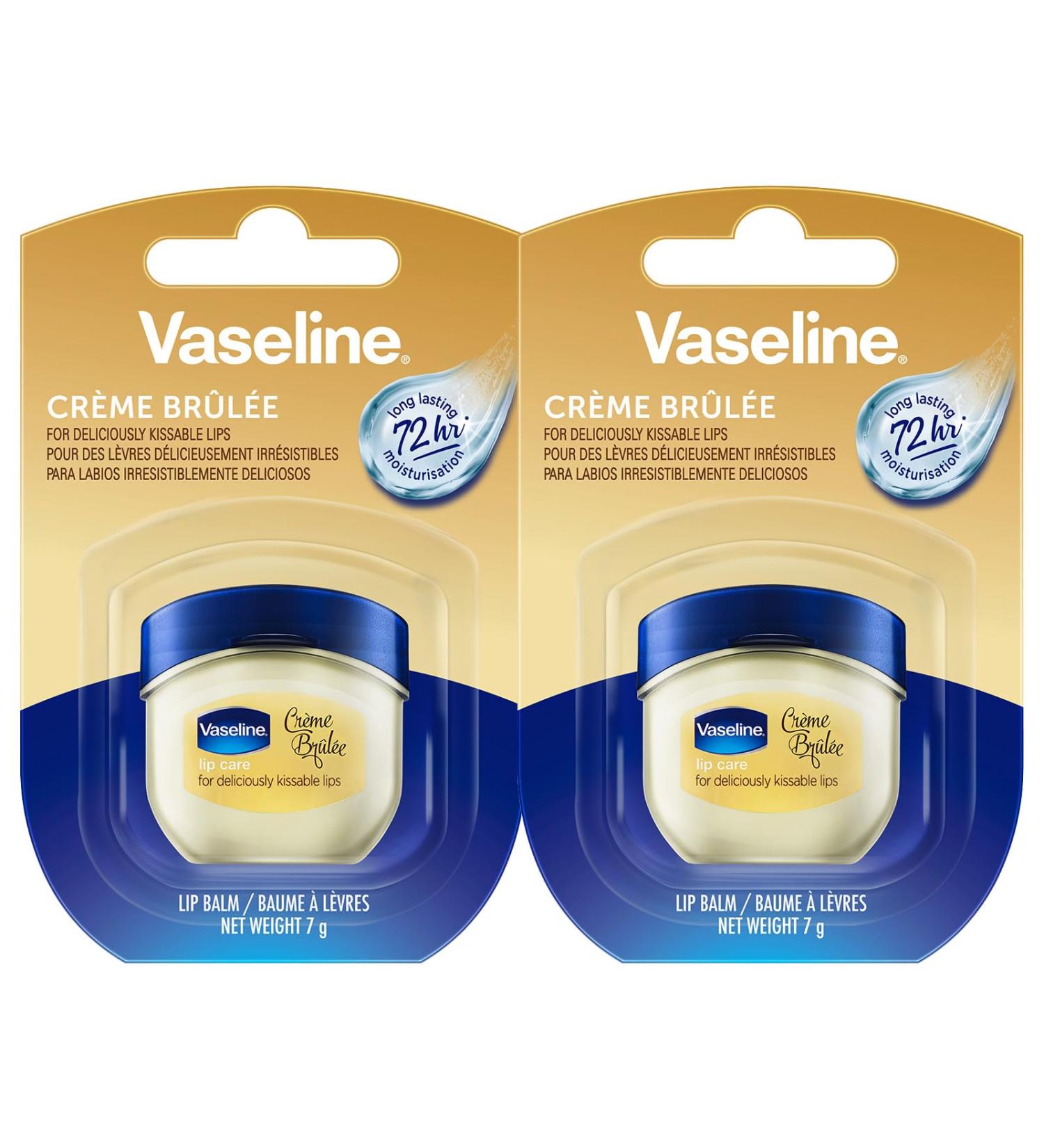 Vaseline Vaseline Lip Therapy 7G Cr me Br l e | Nourishing lip balm for optimal hydration | 2 x 7g (cr me br l e (pack of 2))