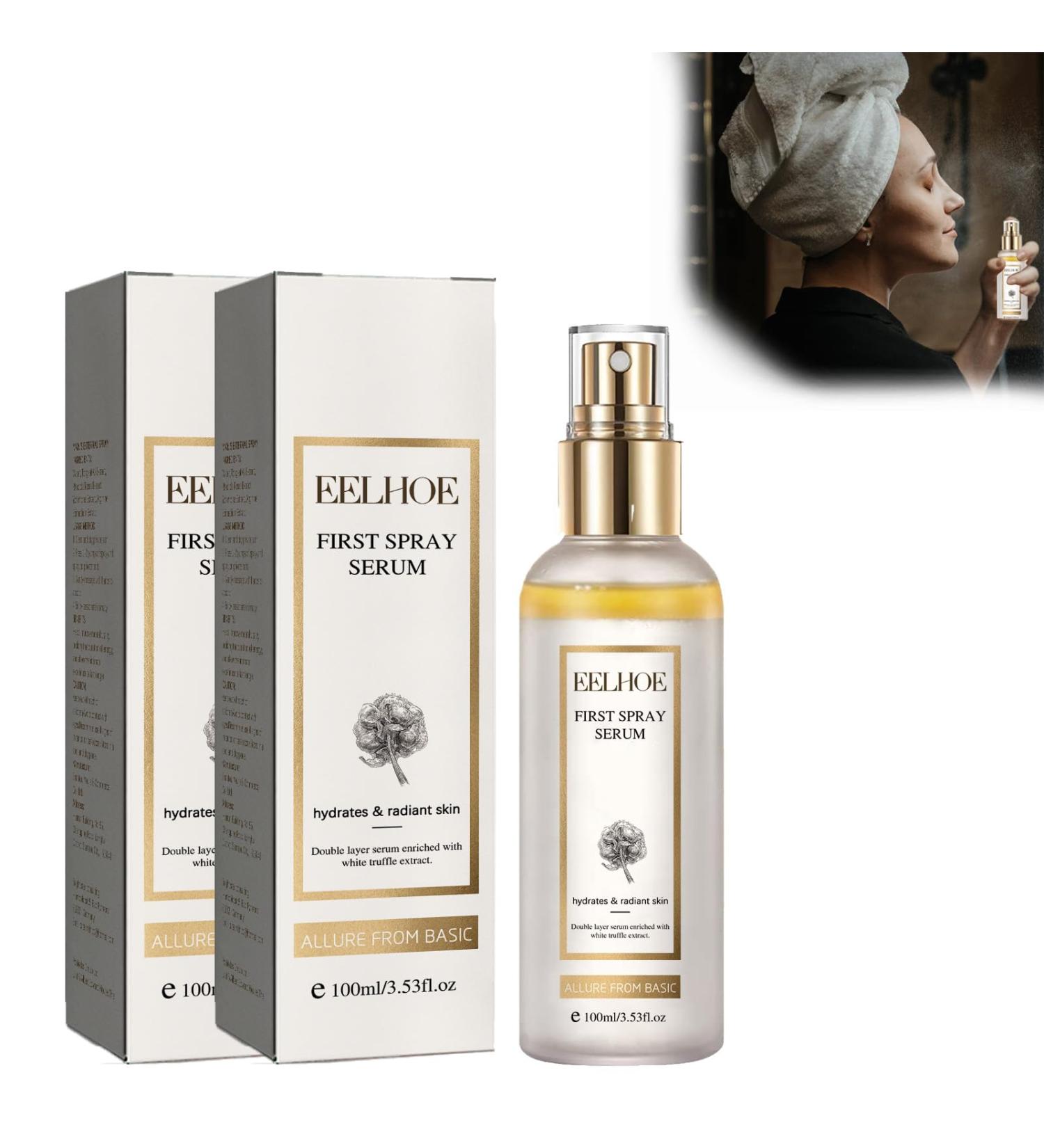 White Truffle First Spray Serum Spray For Radiant Skin Skin Soothing Serum Fragrant Glowy Hydrating Antioxidant Serum Face Mist Moisturising Serum Face Spray (2Pcs Yellow) 2Pcs Yellow - Buy Online on GoSupps.com