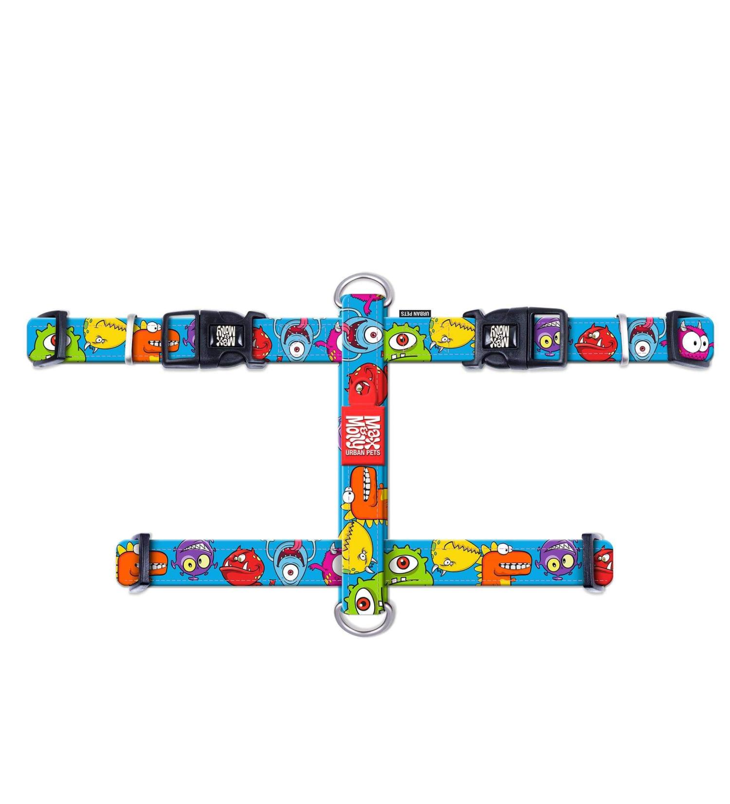 Max & Molly Ultra-Comfort H-Shaped Dog Harness for Very Small Dogs | Neoprene Padded & Lightweight - Little Monsters/XS - Buy Online on GoSupps.com