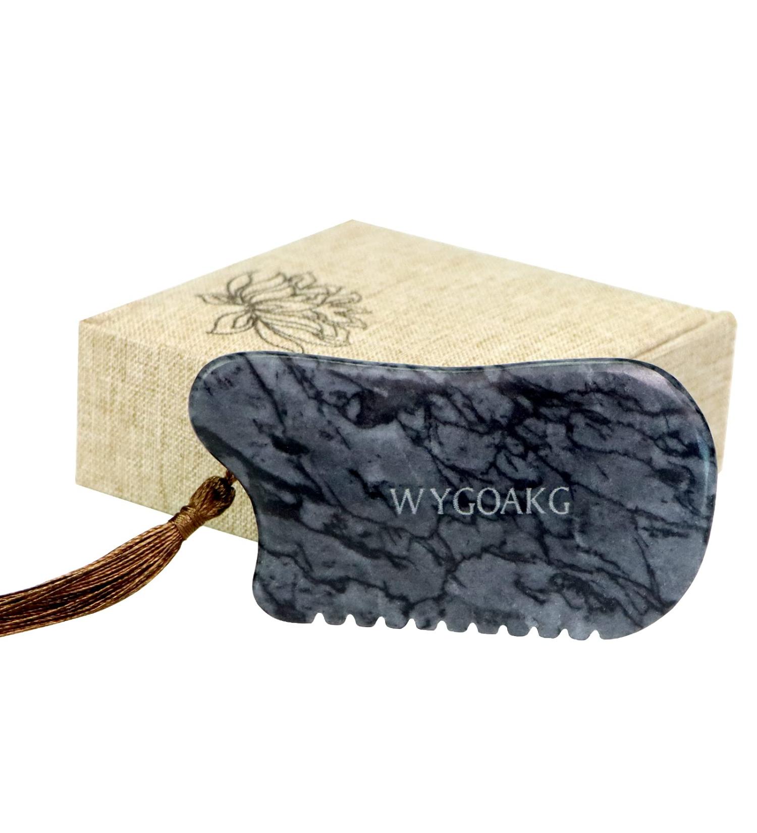 Gua Sha Facial Tools | Gua Sha Stone Massage Tool | Best Facial & Body Scraper for SPA & Acupuncture Therapy - Buy Online on GoSupps.com