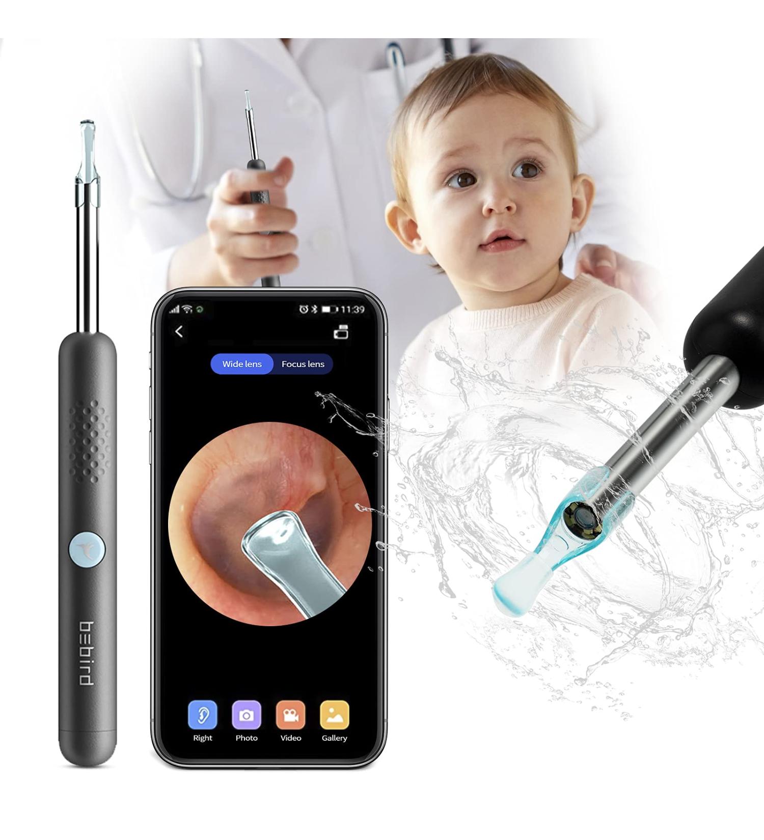 Ear Wax Removal Tool Burdee Ear Cleaner with Scope Camera 1080P FHD Portable Wireless Visual Ear Otoscope Pen Compatible with iPhone Android Smart Phones Suitable for Kids Adults - Buy Online on GoSupps.com