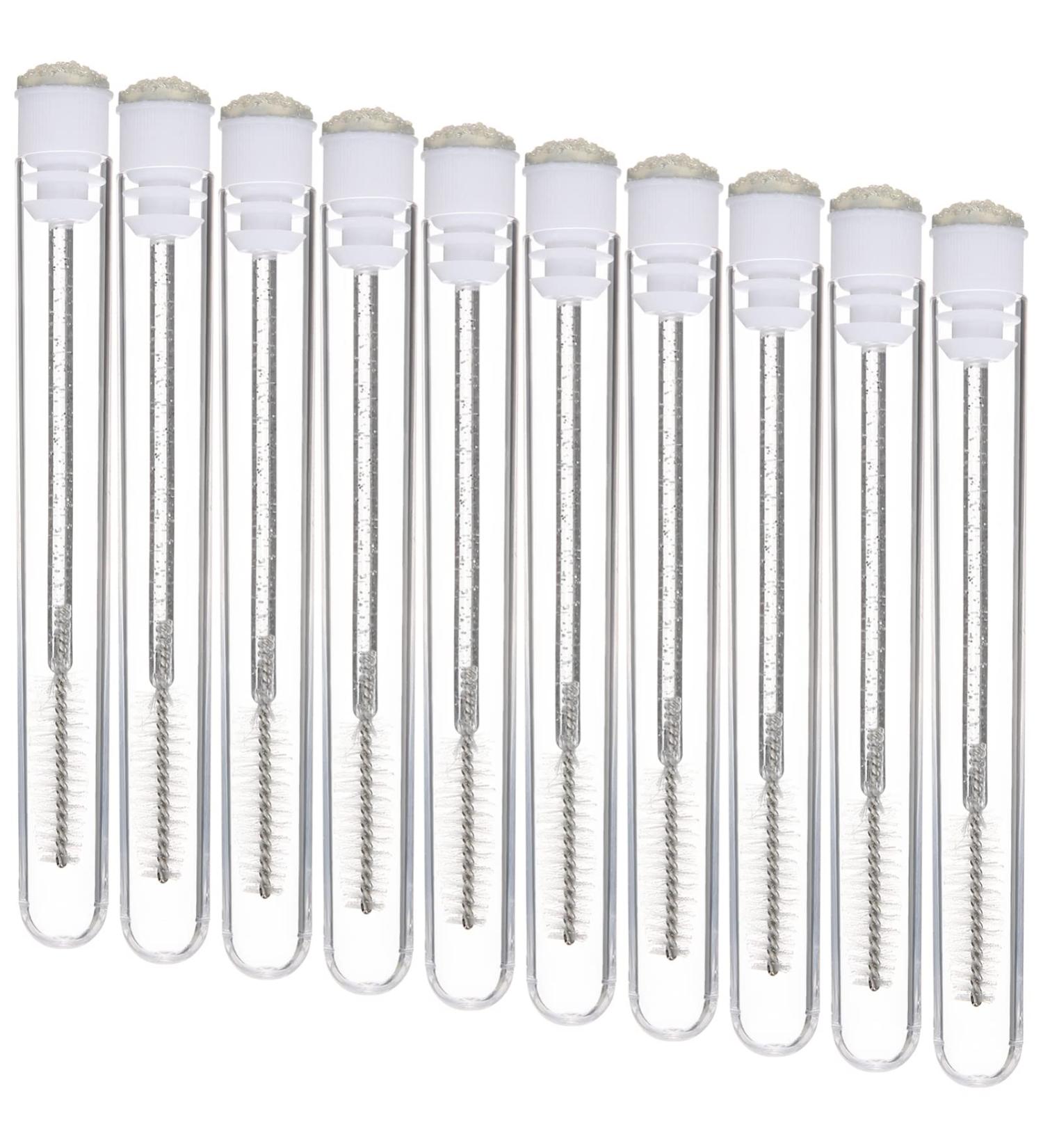 Beavorty Lash Wand Tube 10pcs Clear Eyelash Mascara Lash Tech Supplies Eyelash Fan Stick Tube Portable Girl Extend White - Buy Online on GoSupps.com
