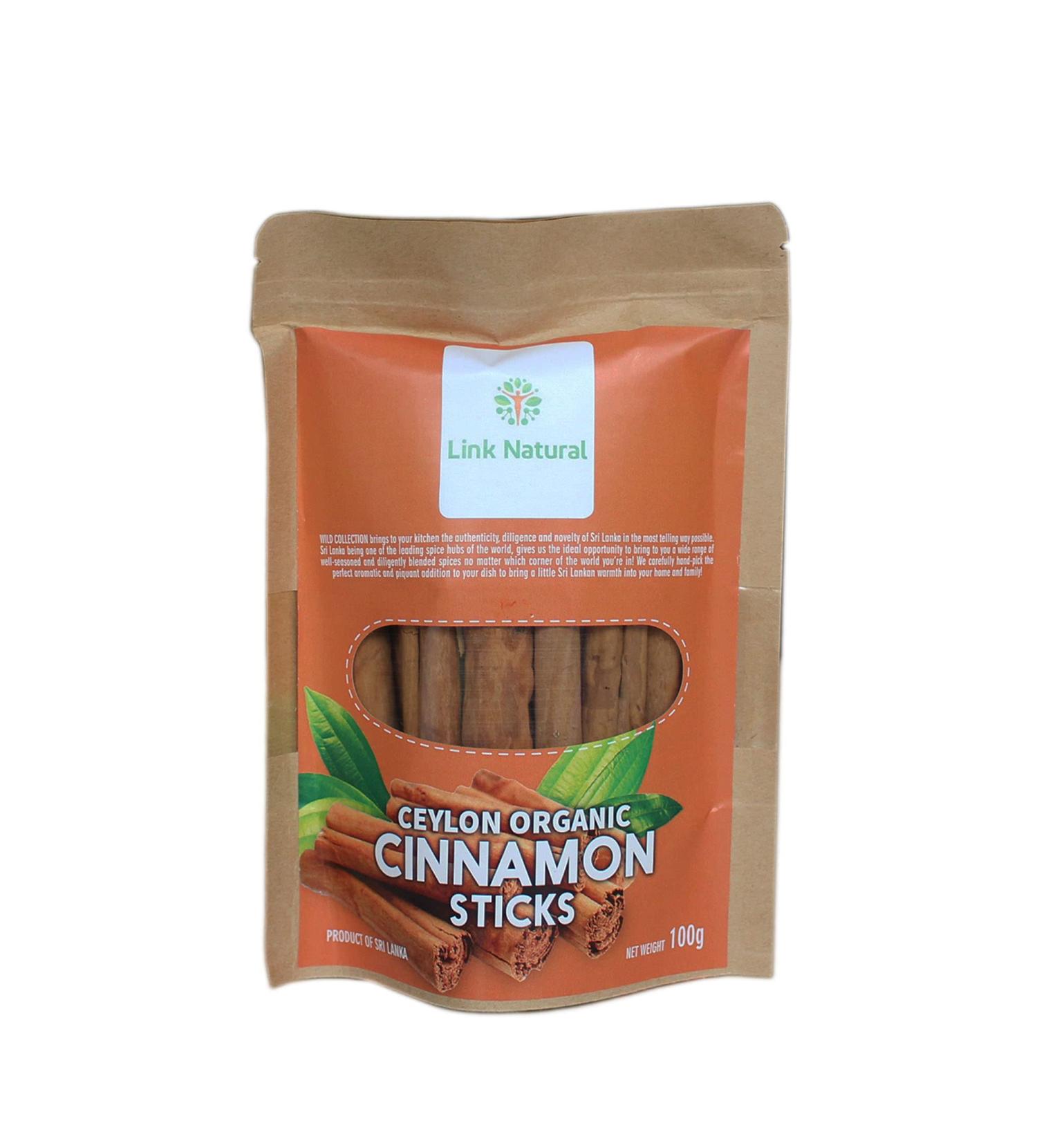 Natural Ceylon Cinnamon Sticks and Powder - Product of Sri Lanka (100g) - Buy Online on GoSupps.com