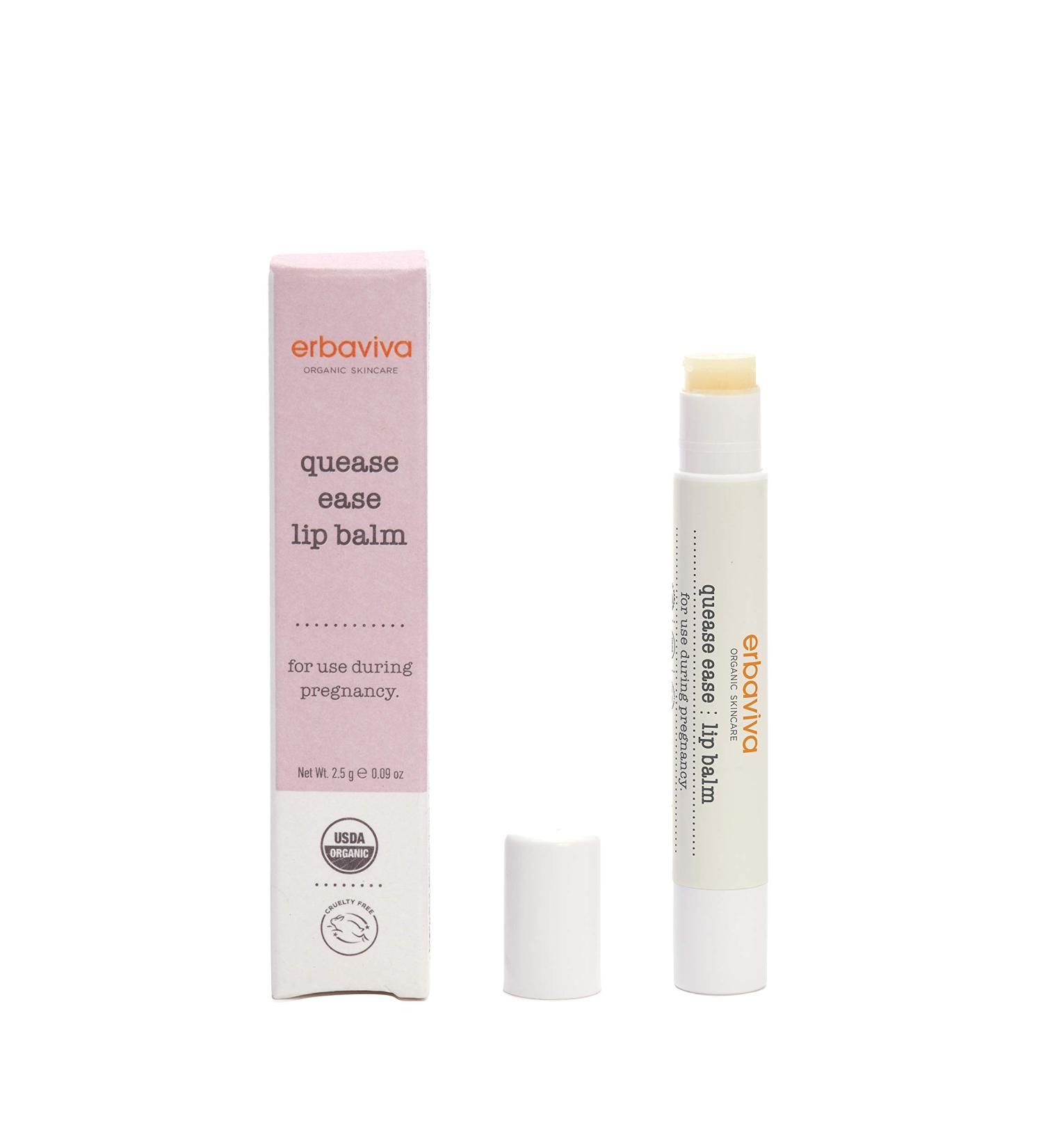 Erbaviva Organic Quease Ease Lip Balm - For Mamas And Mamas-To-Be All Natural Apply When Feeling Nauseous Hydrating Made To Manage Morning Sickness