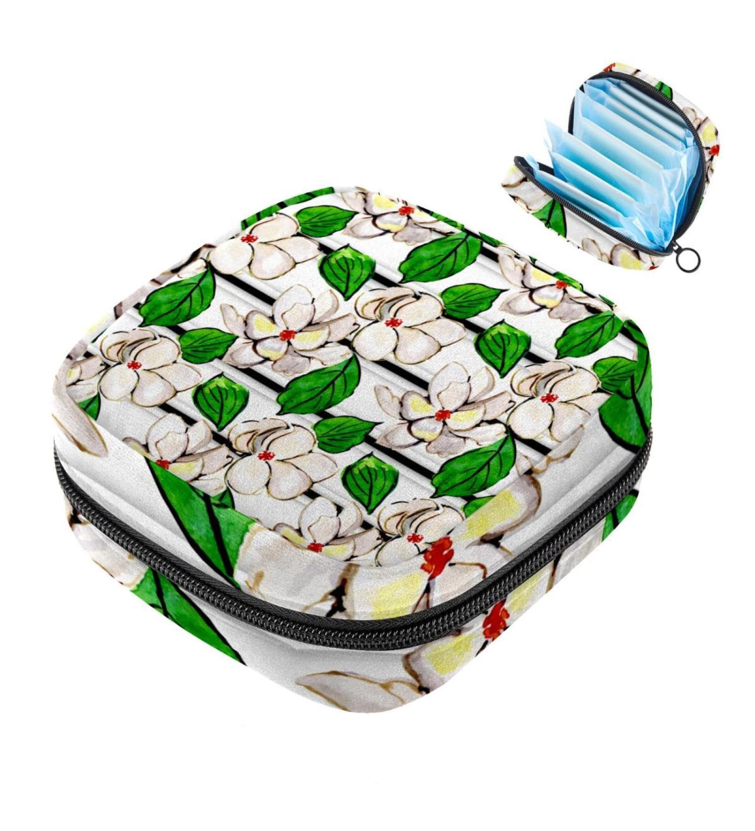 Floral Storage Bags for Women's Bandages | Portable Menstrual Inserts & Tampon Holders | Multicolored Organizers for Home School & Office - Buy Online on GoSupps.com