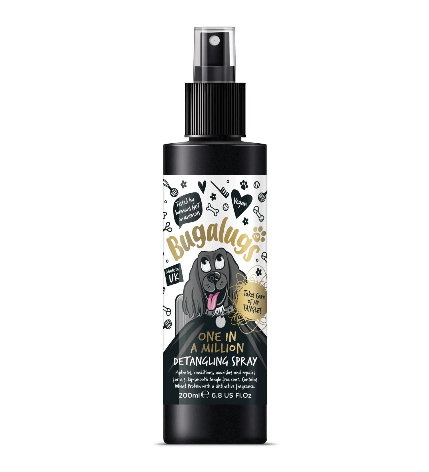 Bugalugs One in a Million Dog Detangler Spray - Hair Conditioner for Dogs with baby powder dog perfume - Professional groom detangling spray- Pro Leave in dog grooming Spray for Your Pooch - Buy Online on GoSupps.com
