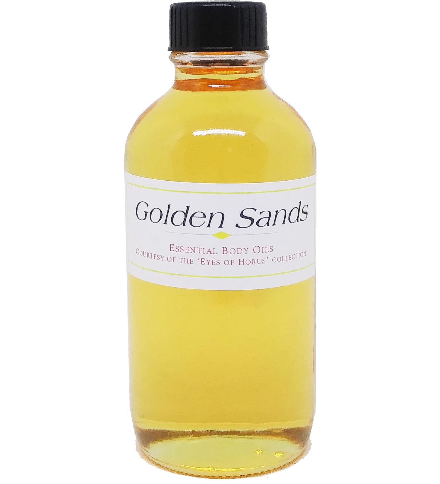 Golden Sands Scented Body Oil Fragrance Regular Cap - Gold - 4 oz. - ID#34634 4 Fl Oz (Pack of 1)