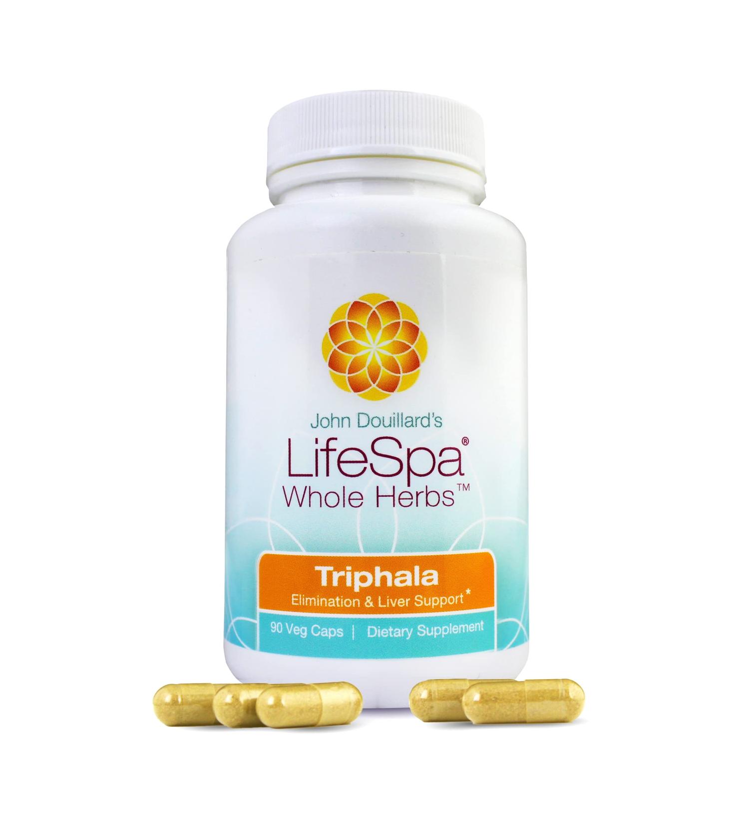 LifeSpa Whole Herbs Triphala Capsules | Colon Cleanser | Digestive Cleanse | Supports Healthy Digestion | for Relief of Constipation | 90 Capsules 500mg - Buy Online on GoSupps.com