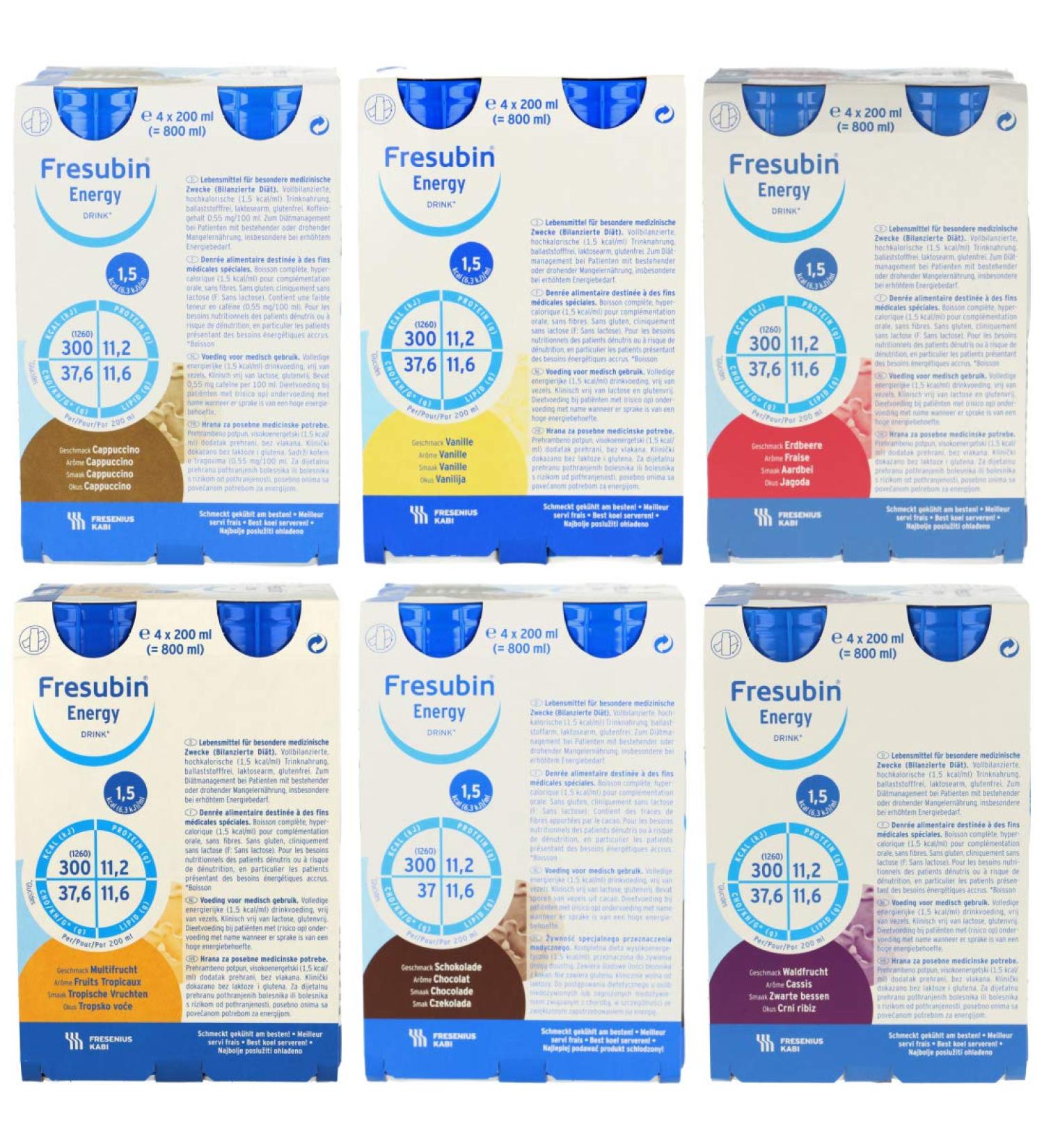 Fresubin Energy Drink mixed box 6x4x200 ml