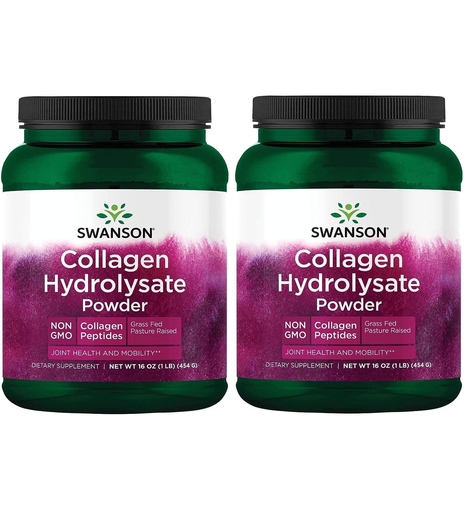 Swanson High Plains Collagen Hydrolysate Powder - 16 Oz - Pack of 2 | Premium Joint & Skin Support - Buy Online on GoSupps.com