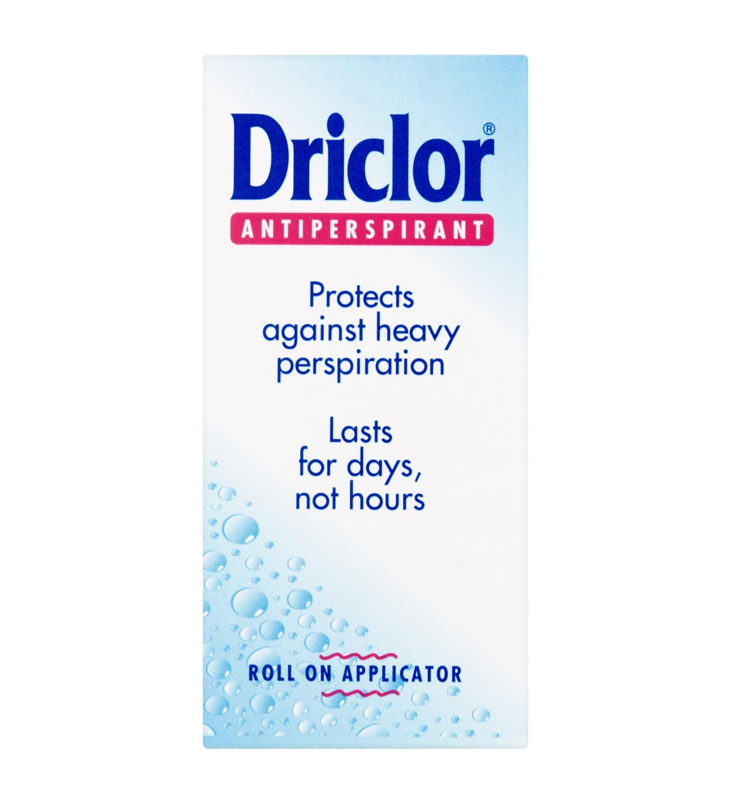 Driclor Antiperspirant Roll On 20ml - Maximum Strength Formula - Buy Online on GoSupps.com