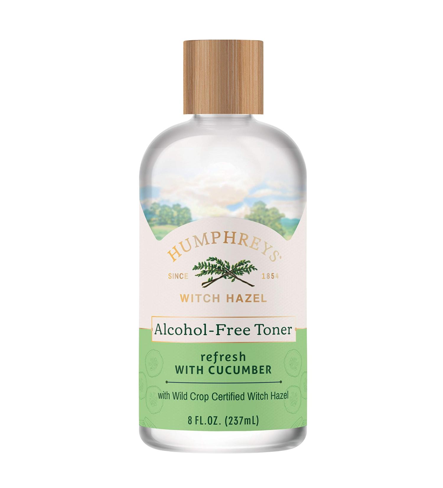 Humphrey's Alcohol-Free Witch Hazel Toner with Cucumber - Refreshing 8 fl oz - Buy Online on GoSupps.com