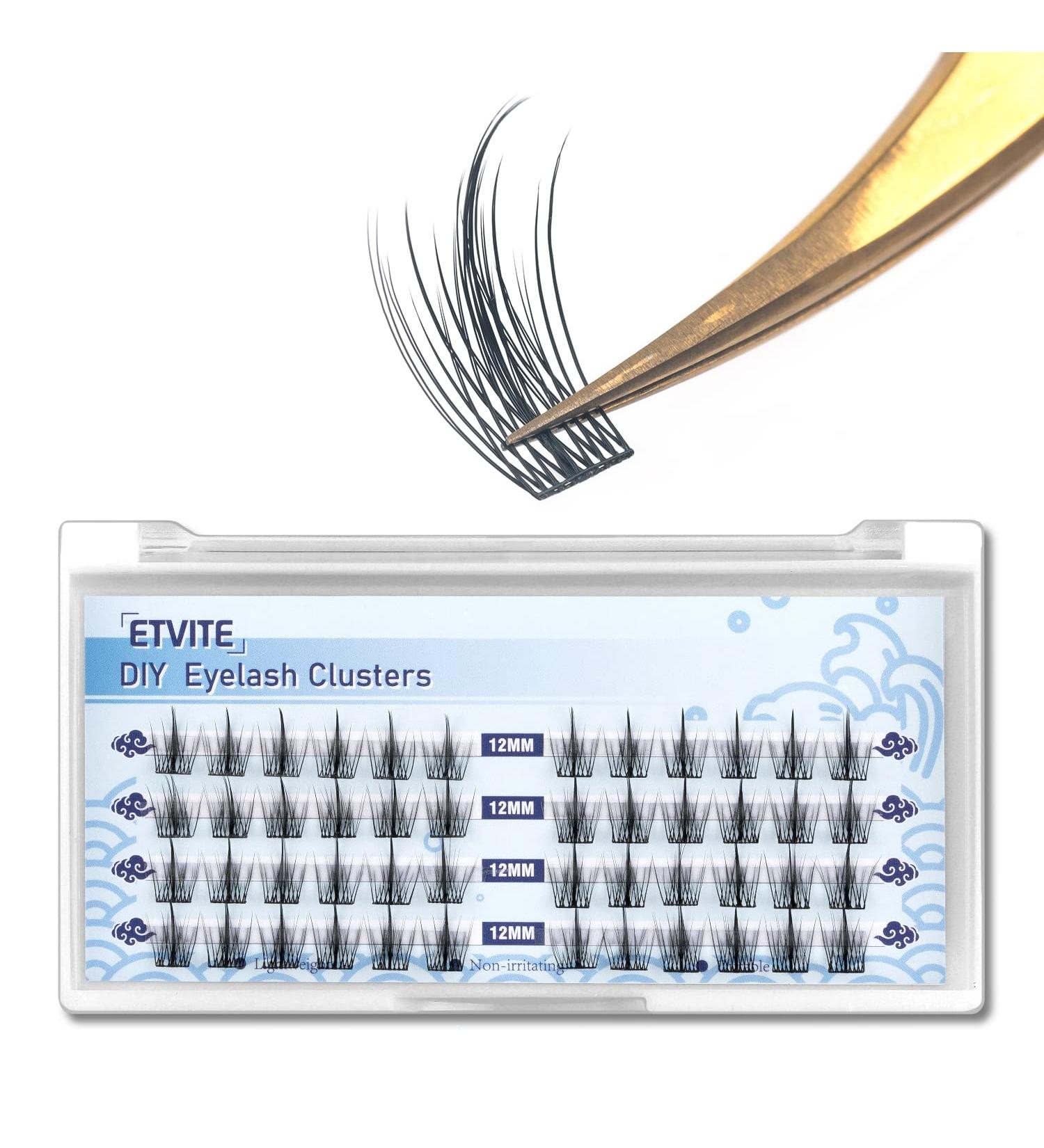 D.I.Y. 48pcs 14mm Spikes Style Lash Clusters | Individual D Curl Eyelash Extensions for Reusable, Long Lasting, Natural Wispy Look - Buy Online on GoSupps.com