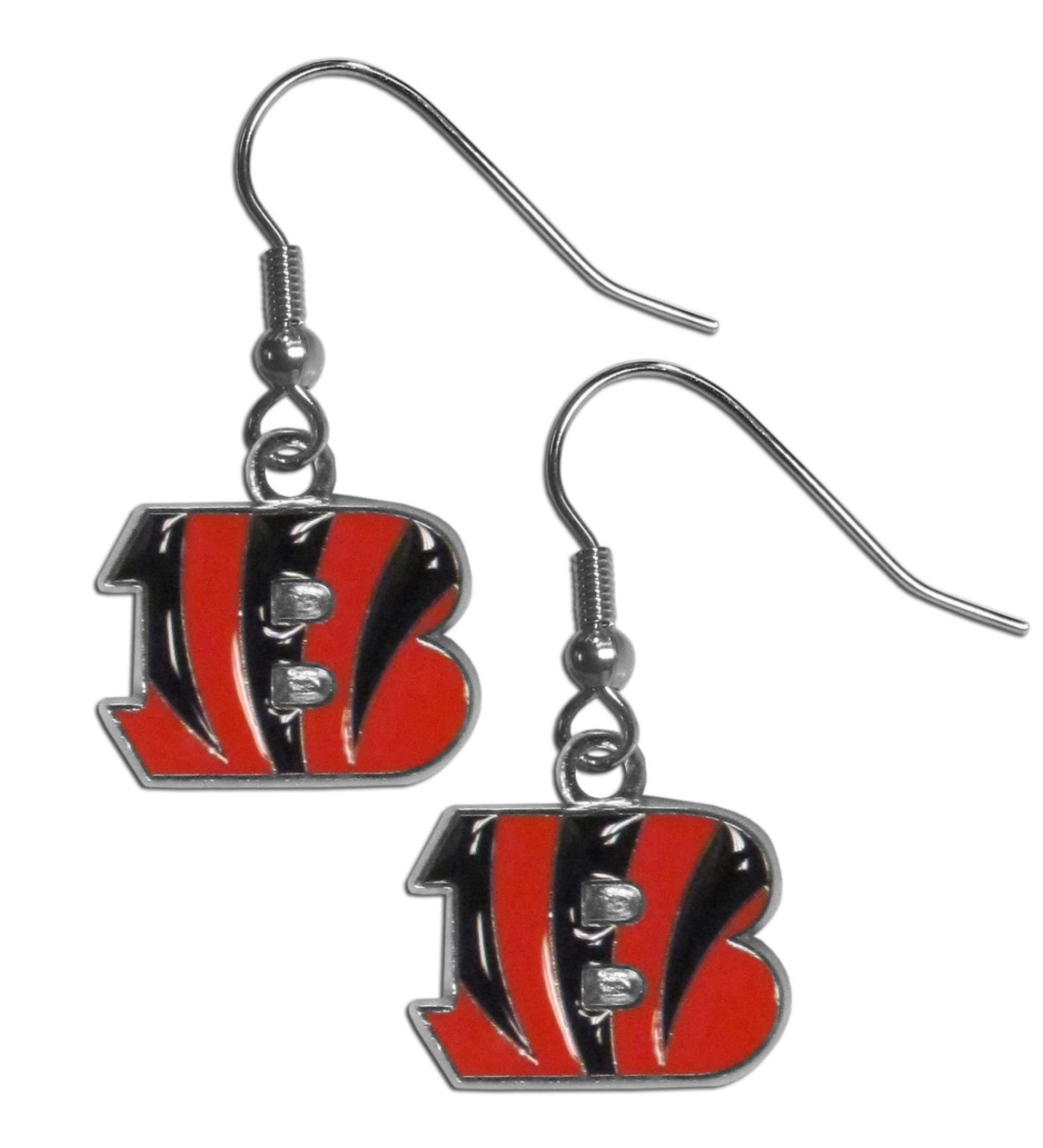 Siskiyou Sports NFL Cincinnati Bengals Chrome Dangle Earrings - Buy Online on GoSupps.com