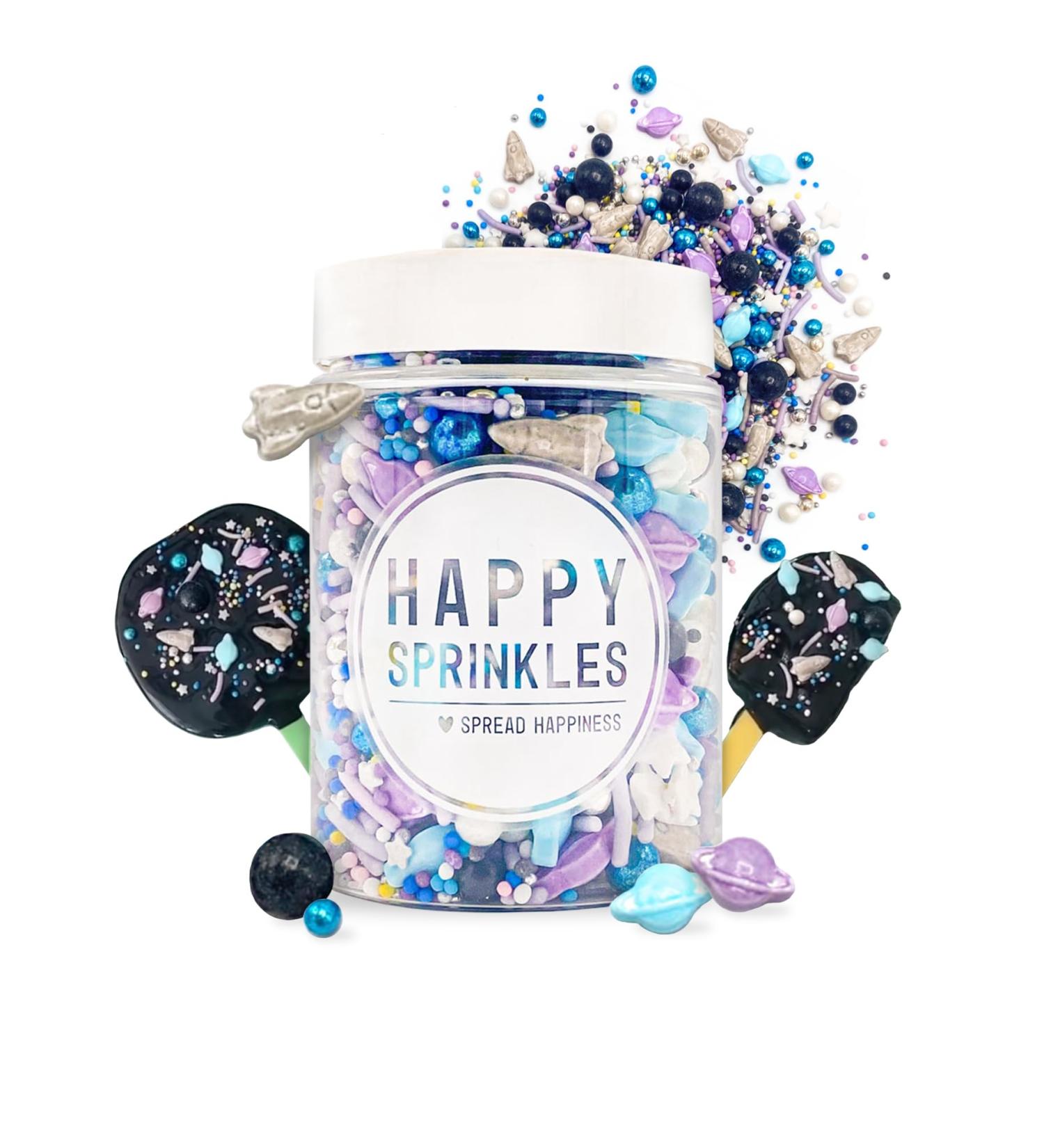 Happy Sprinkles Cosmic Galaxy 90g | Colorful Cake & Ice Cream Decor | Perfect for Birthdays & Parties | International Shipping Available - Buy Online on GoSupps.com