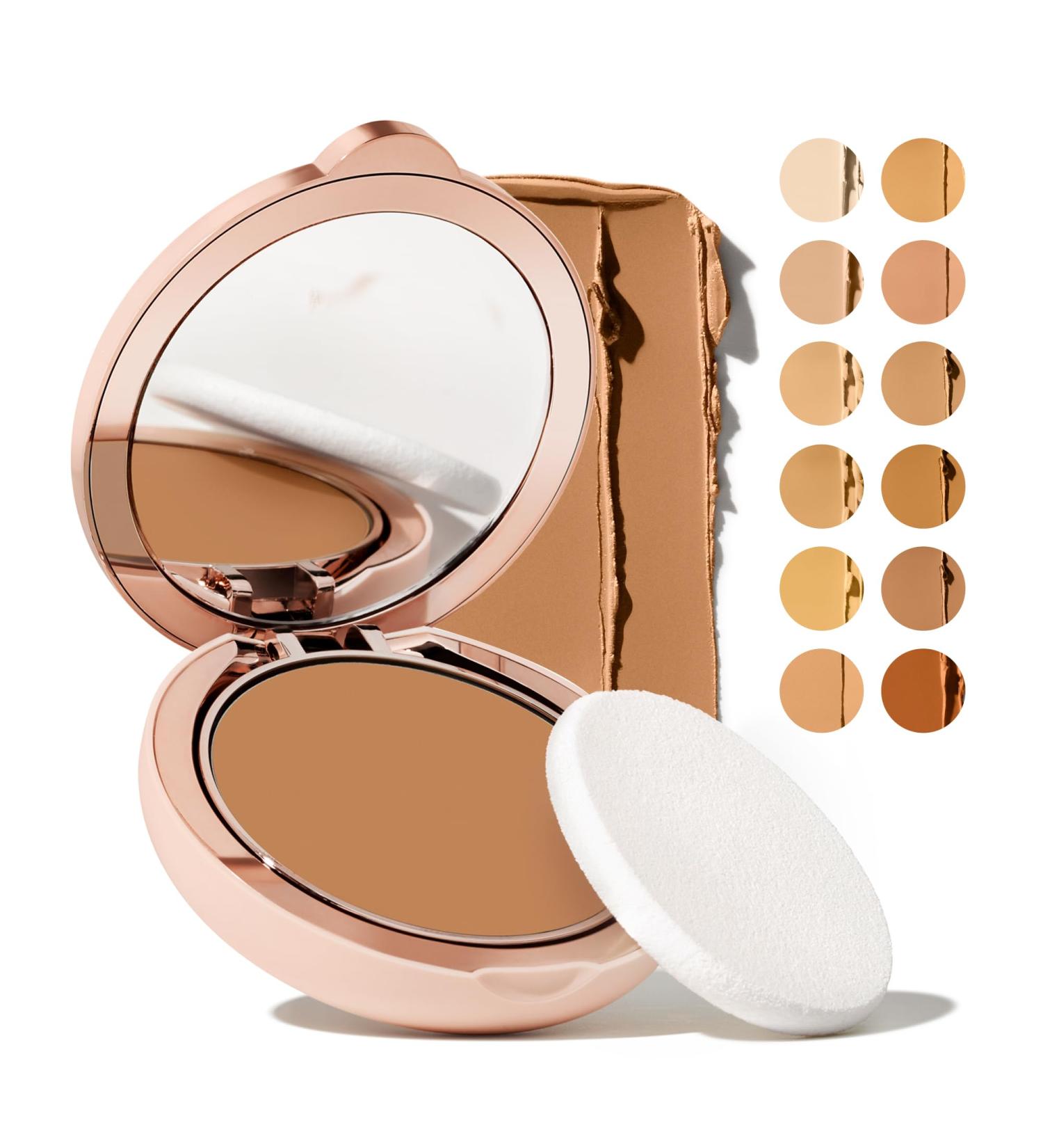 Ilumina CC Creamy Compact SPF 50+ – Tinted Blurring Balm for Face by Sofia Vergara | Matte Light Coverage Water & Sweat Resistant | 10g 4C TAN BEIGE - Buy Online on GoSupps.com