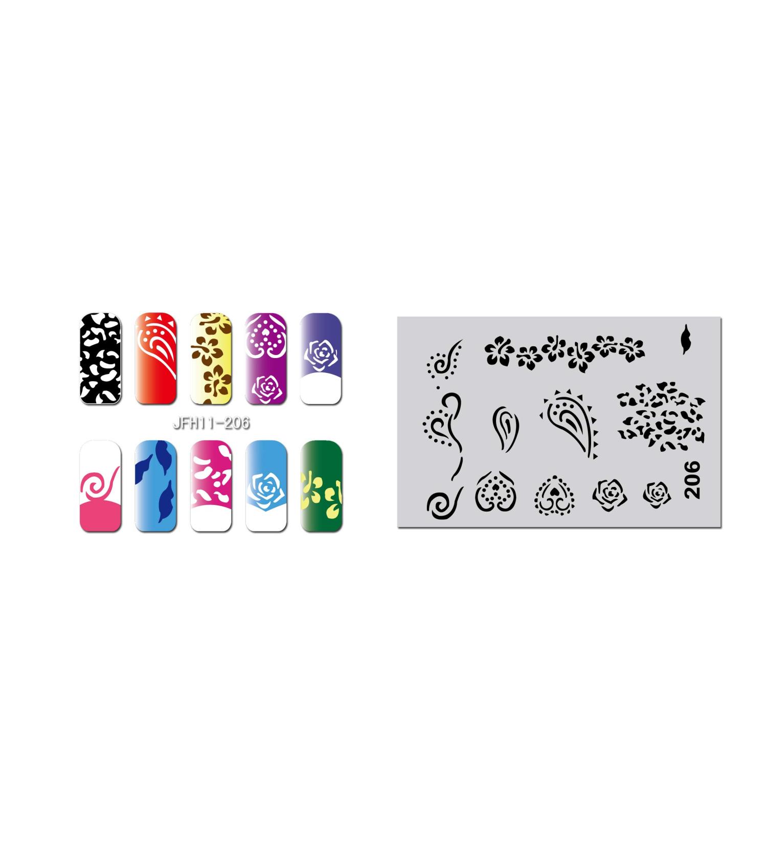 Fingernail stencil (airbrush nail art) Fengda JFH11-206