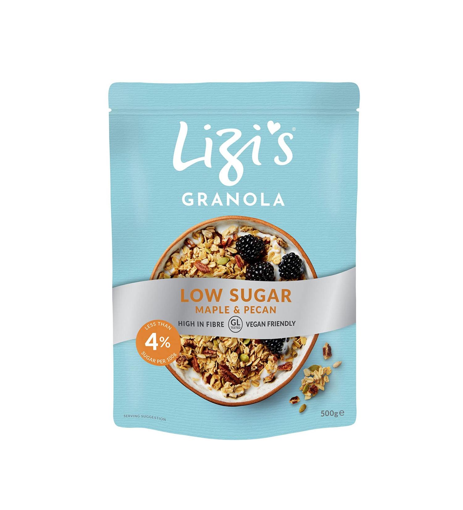 Lizi's Granola Lizis Granola Granola 6 x 500g Maple and Pecan Nuts