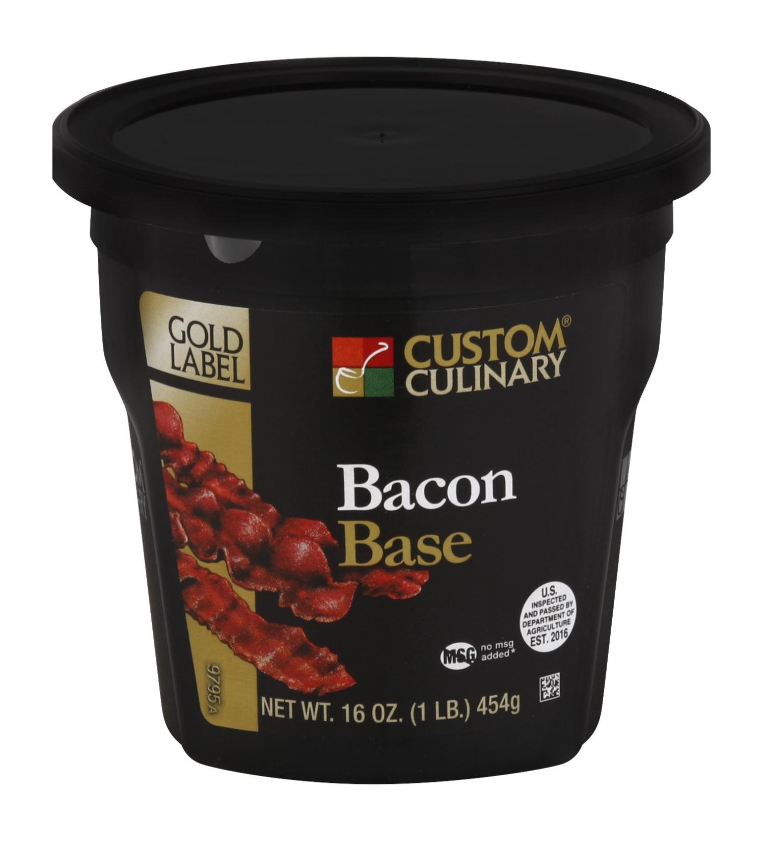 Custom Culinary Gold Label Base Bacon  1 Pound - Buy Online on GoSupps.com