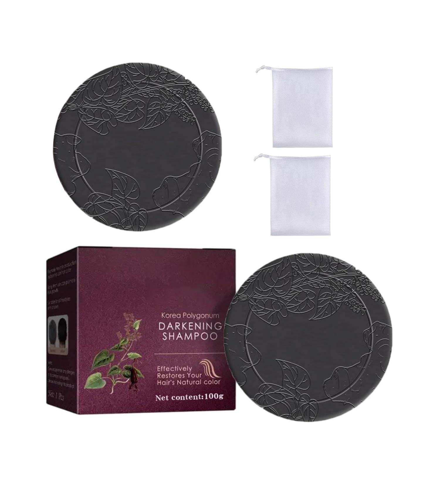  Grgowe 2PC Hair Darkening Shampoo Bar Soap Bar Quickly Removes Excess Oil for More Volume Nourishes and Moisturizes Helps Prevent Hair Loss Suitable for All Hair Types - Buy Online on GoSupps.com