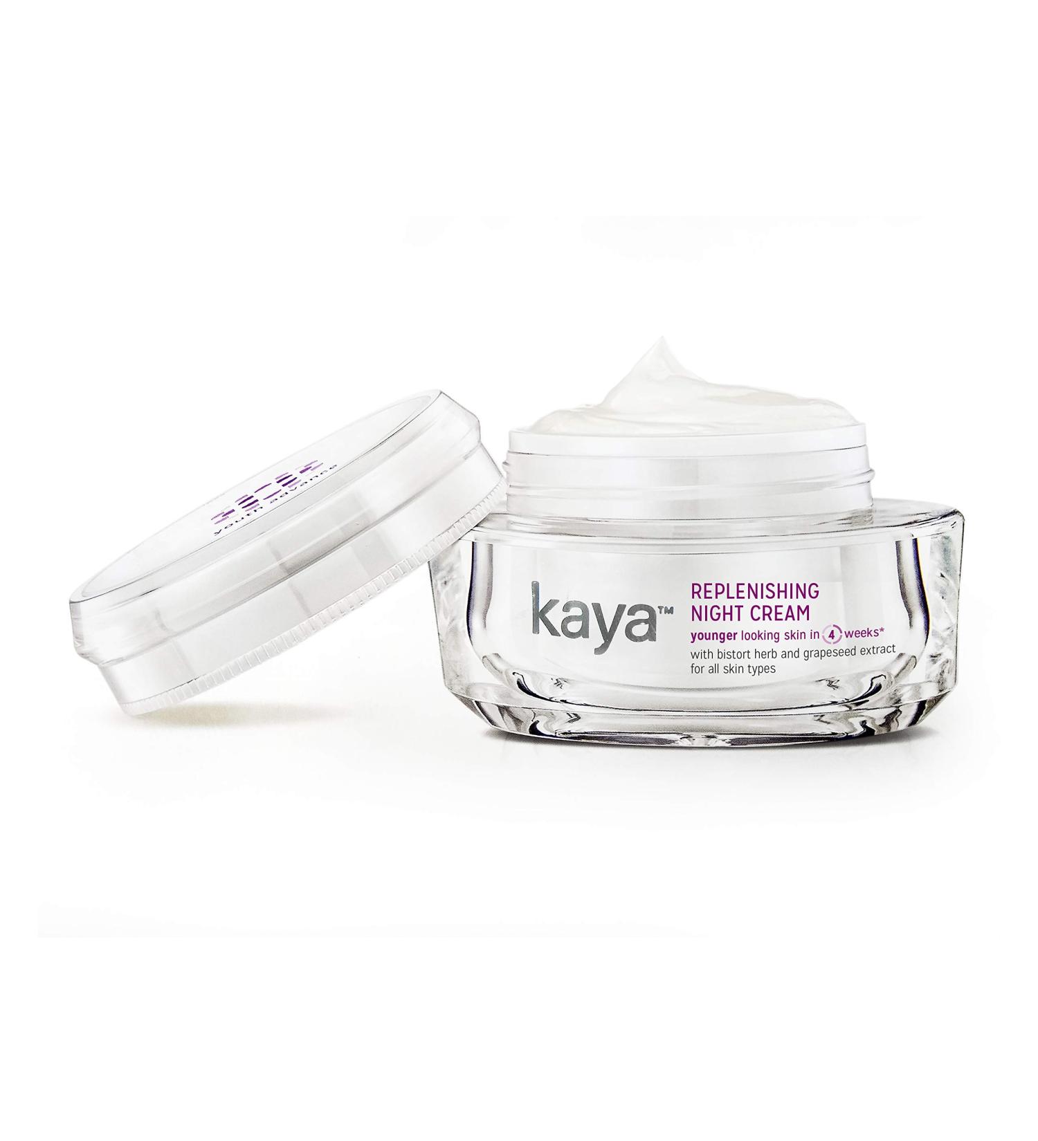 Kaya Skin Clinic Replenishing Night Cream 50g - Hydrating Anti-Aging Moisturizer for Youthful Skin - Buy Online on GoSupps.com
