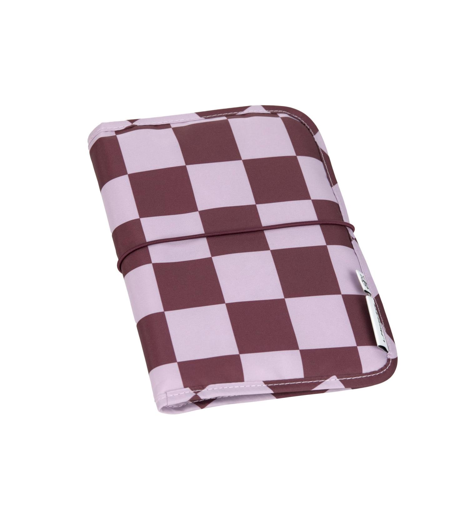 L SSIG Diaper Bag with Changing Mat & Wet Wipes Compartment - Deep Red/Lavender | Stylish & Functional Baby Gear for On-the-Go Parents - Buy Online on GoSupps.com