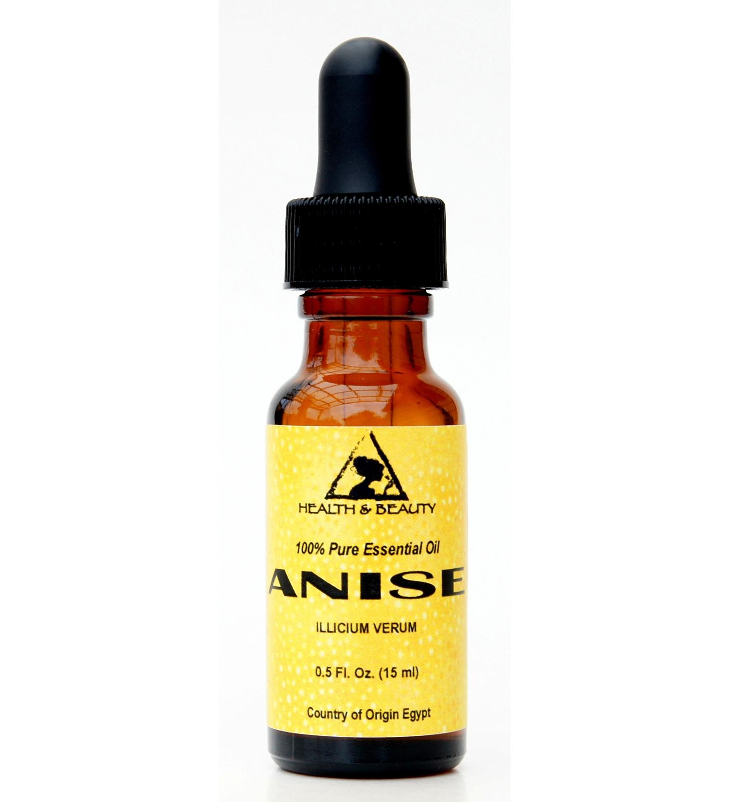 Anise Essential Oil Aromatherapy 100% Pure Natural 0.5 oz 15 ml with Glass Dropper - Buy Online on GoSupps.com