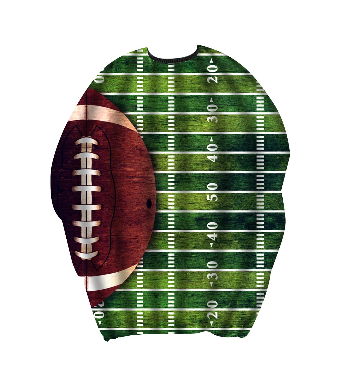 American Football Waterproof Haircut Cape for Adults & Kids | Professional Barber Cape with Adjustable Snap Closure - 51x55 - Buy Online on GoSupps.com