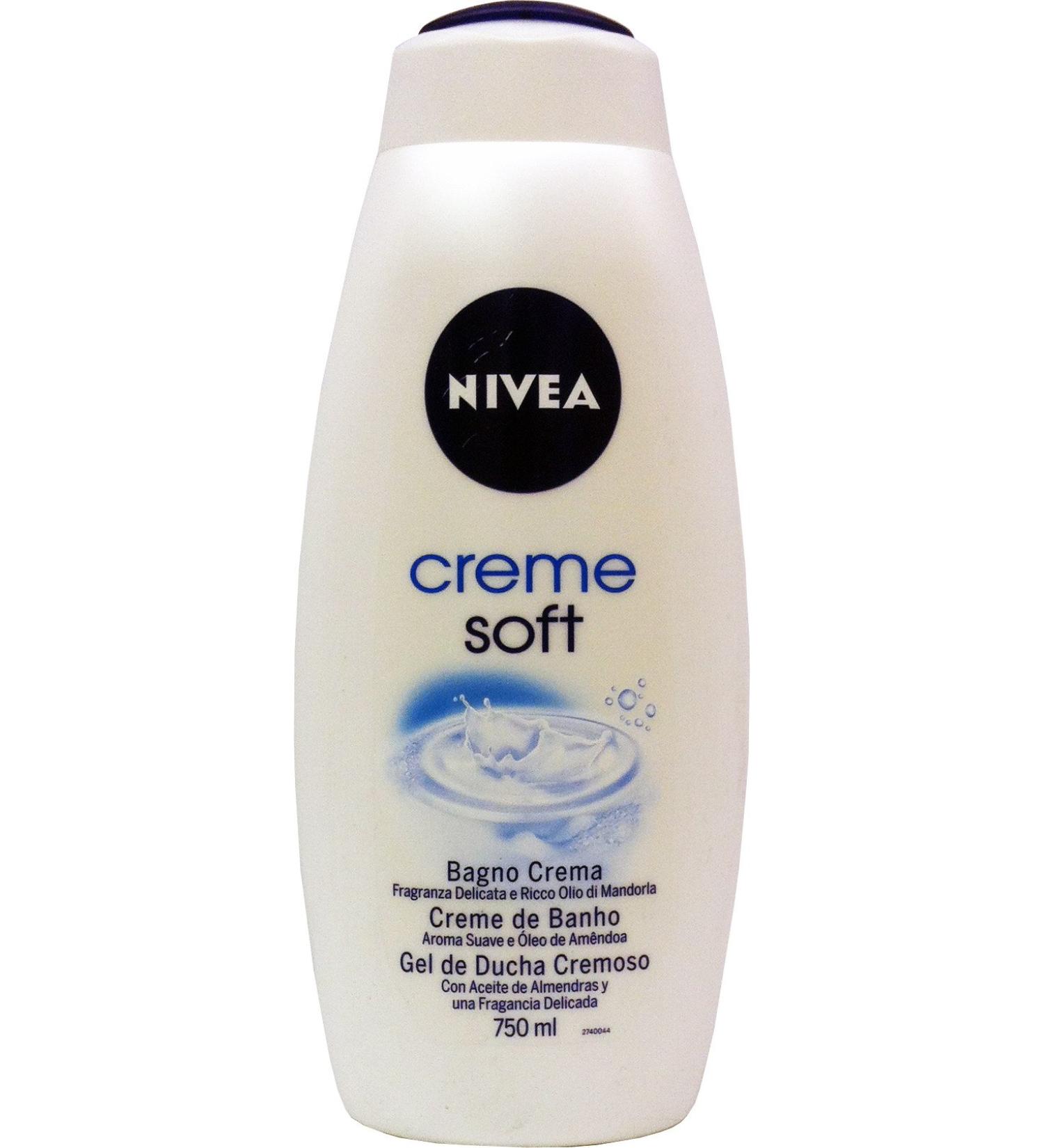 NIVEA 12 x NIVEA Soft Foam Bath Creams 750 ml
