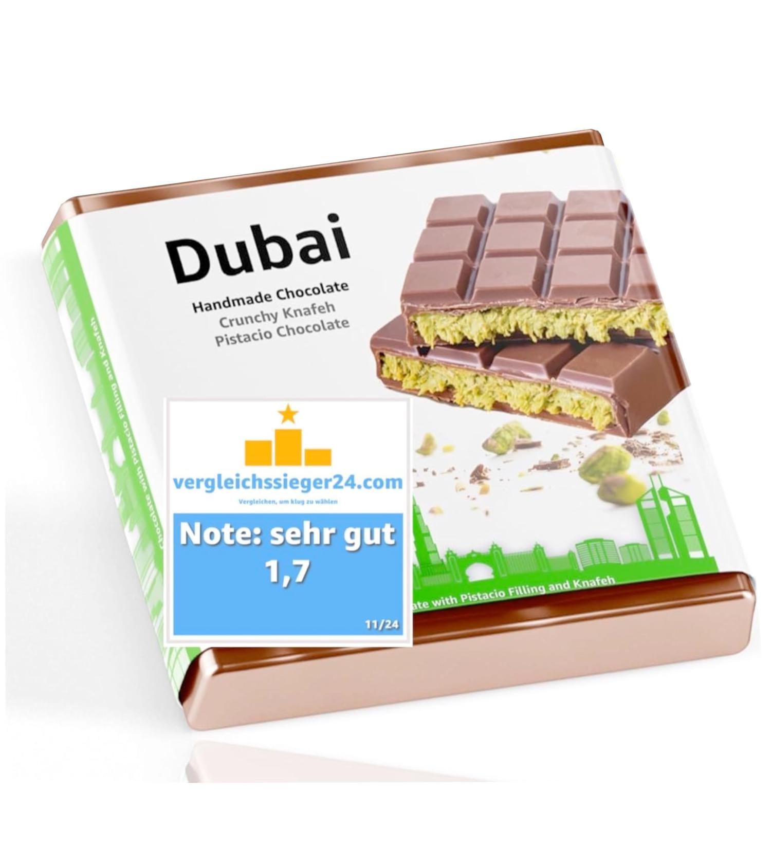  Dubai chocolate - with pistachio & Kadayif according to the original recipe - 100g milk chocolate - Buy Online on GoSupps.com
