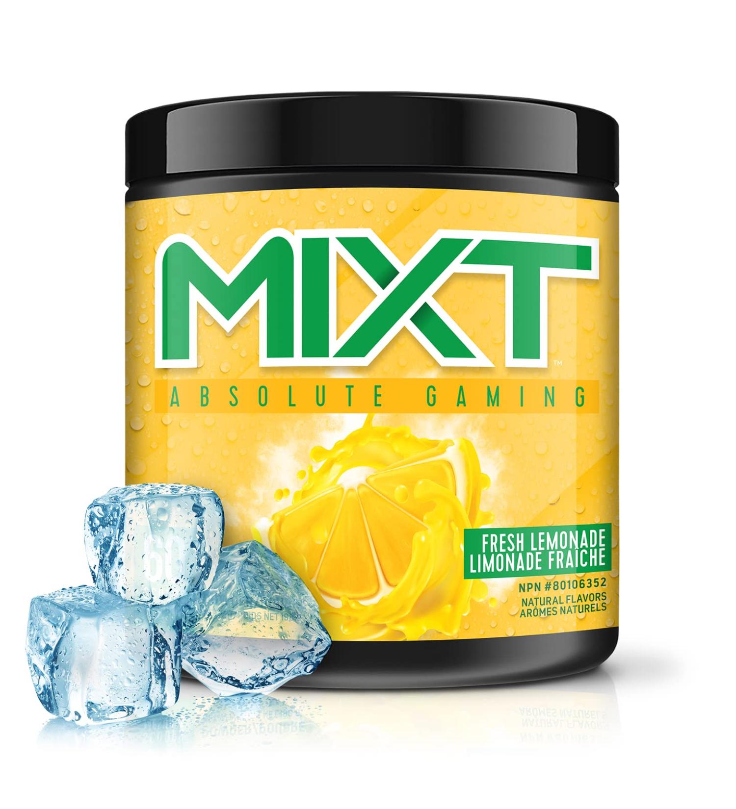 MIXT Energy Drink Mix Energy Powder 8 Hour Energy Formula Designed for Concentration Focus and Hours of Energy Without the Crash Sugar Free (60 Servings Lemonade) - Buy Online on GoSupps.com