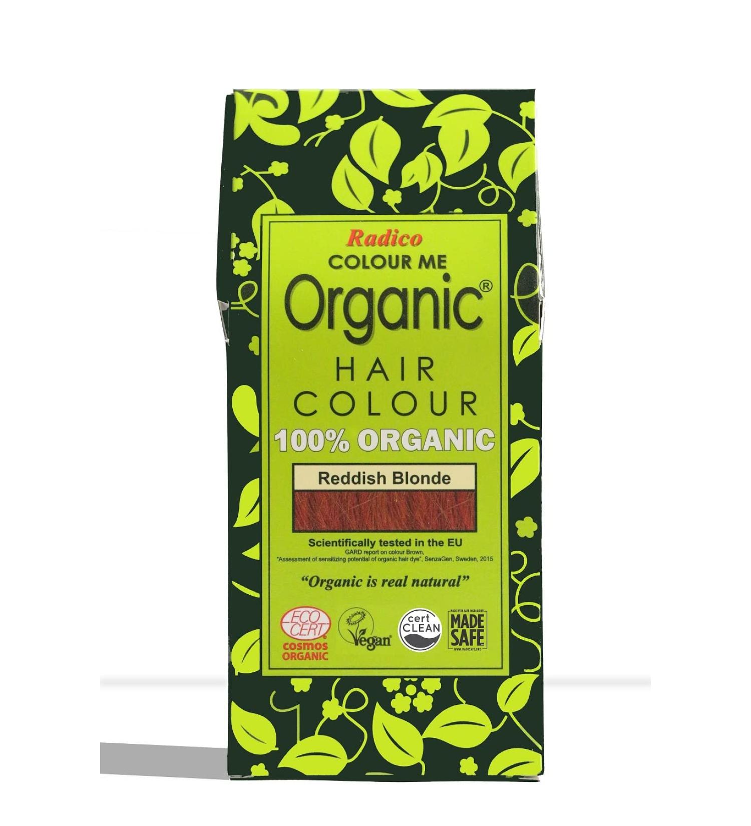 Radico Colour Me Organic Plant Hair Colour Red-Blonde (reddish blonde) (organic vegan natural cosmetics) ReddishBl