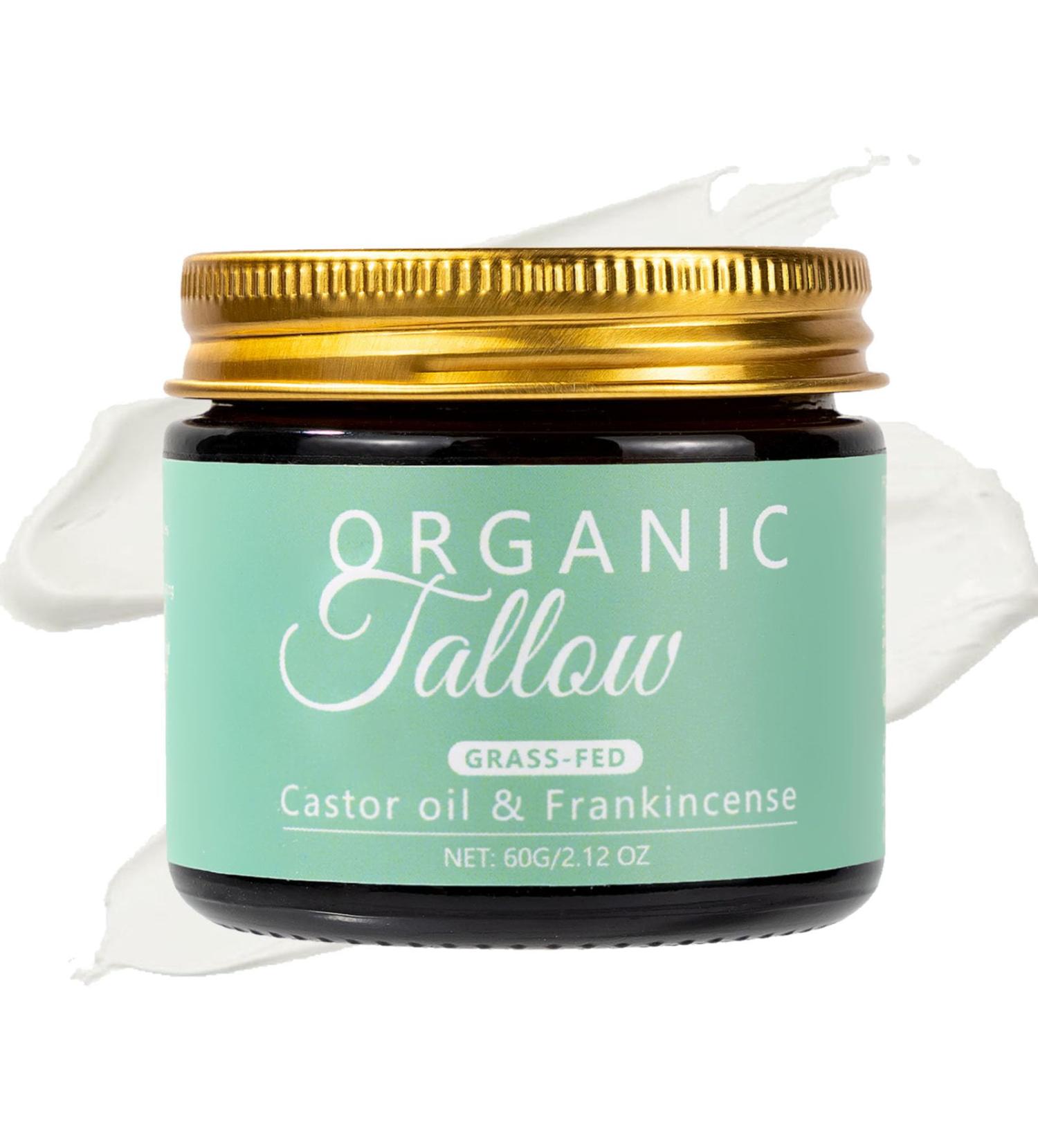 Maidlure Grass-fed Beef Tallow with Frankincense Oil & Castor oil Organic Tallow and Manuka Honey Face Moisturizer for Skin Hydrating & Nourishing Balm for Sensitive Skin (1) - Buy Online on GoSupps.com