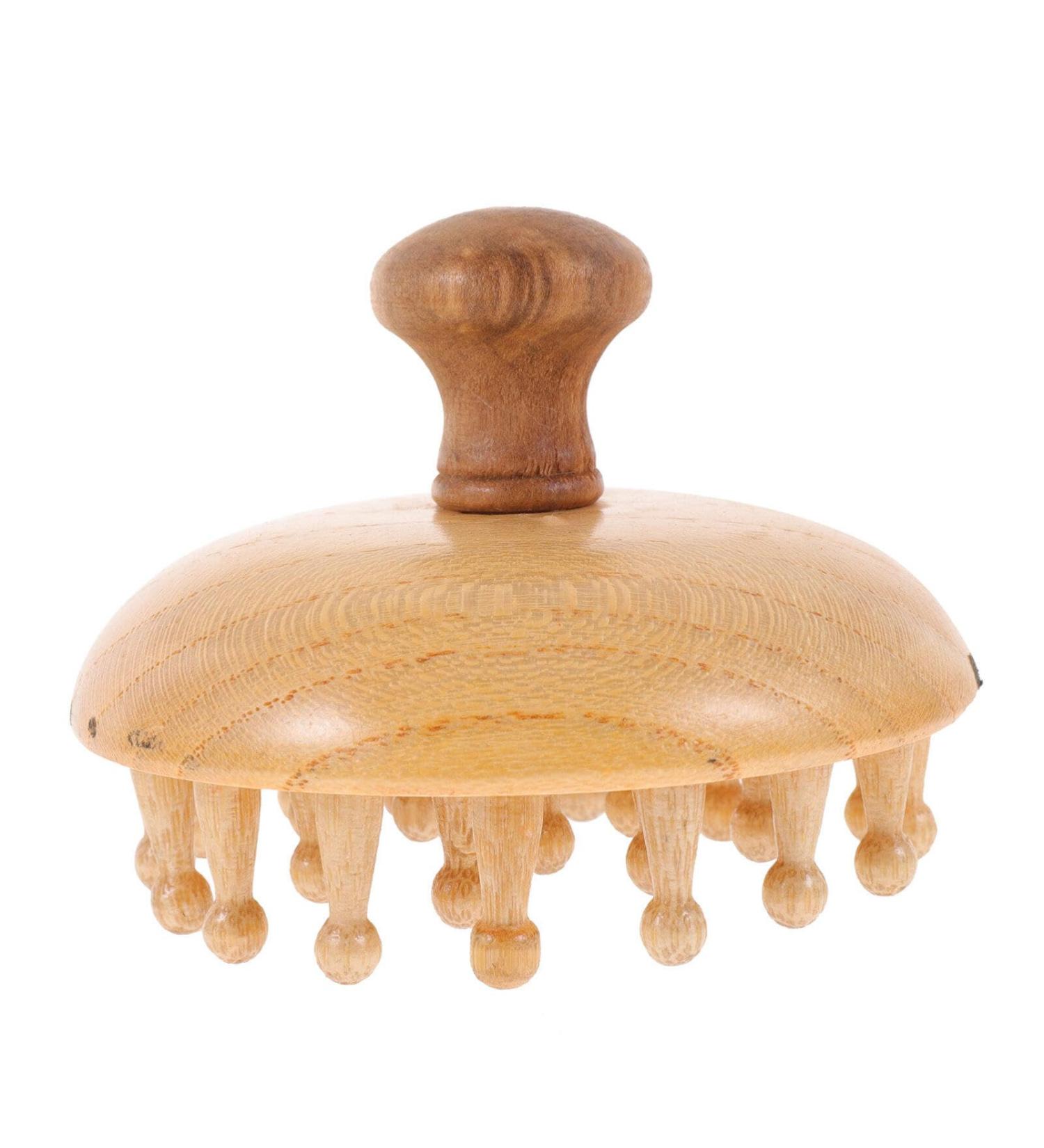 Baluue Mushroom Shaped Wooden Massager | Full Body Brush Massager for Muscle Relief & Scalp Care - International Shipping Available - Buy Online on GoSupps.com