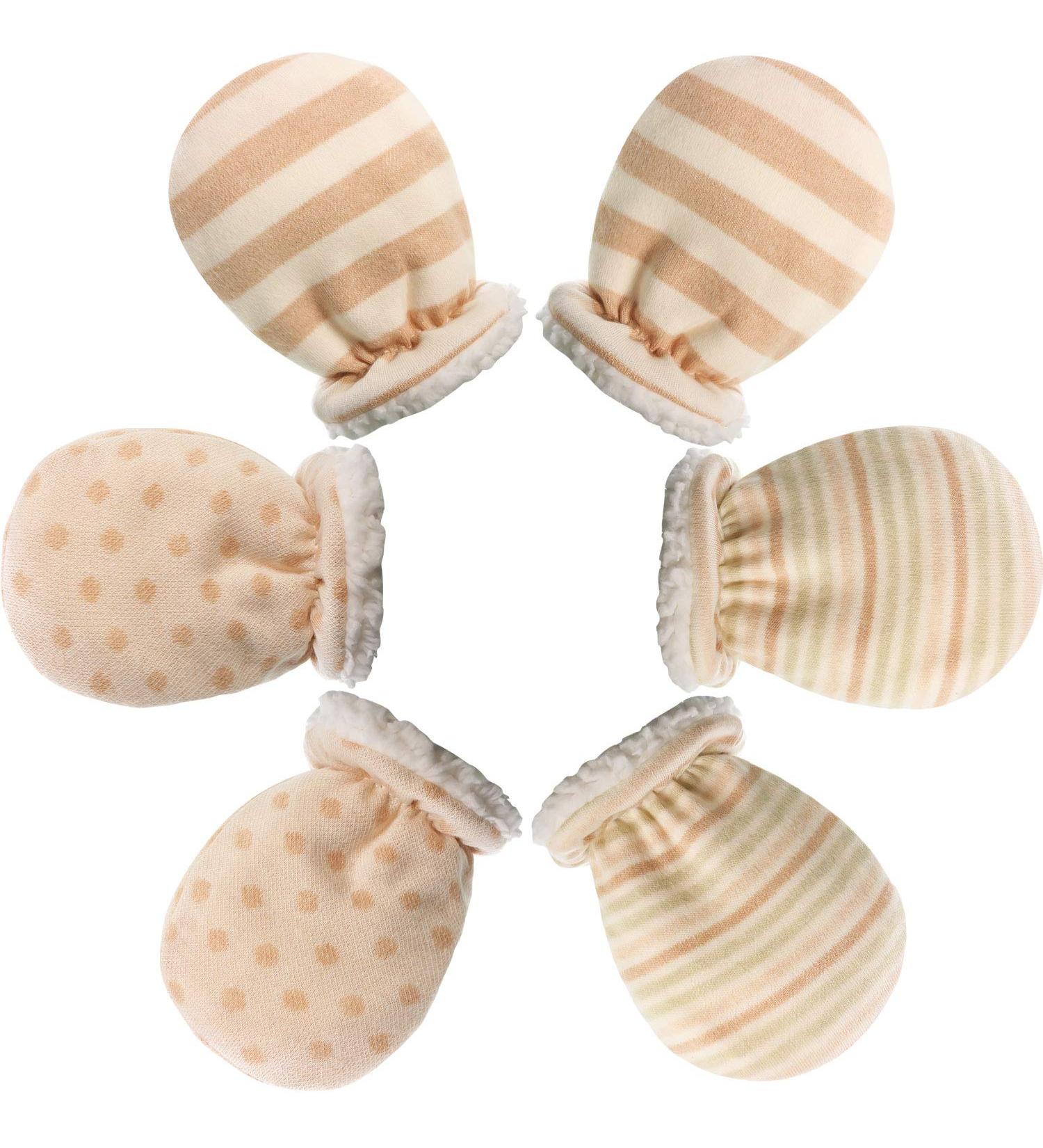 Blulu 3 Pairs Baby Mittens for 0-12 Months | Winter Warm Infant Gloves - Buy Online on GoSupps.com