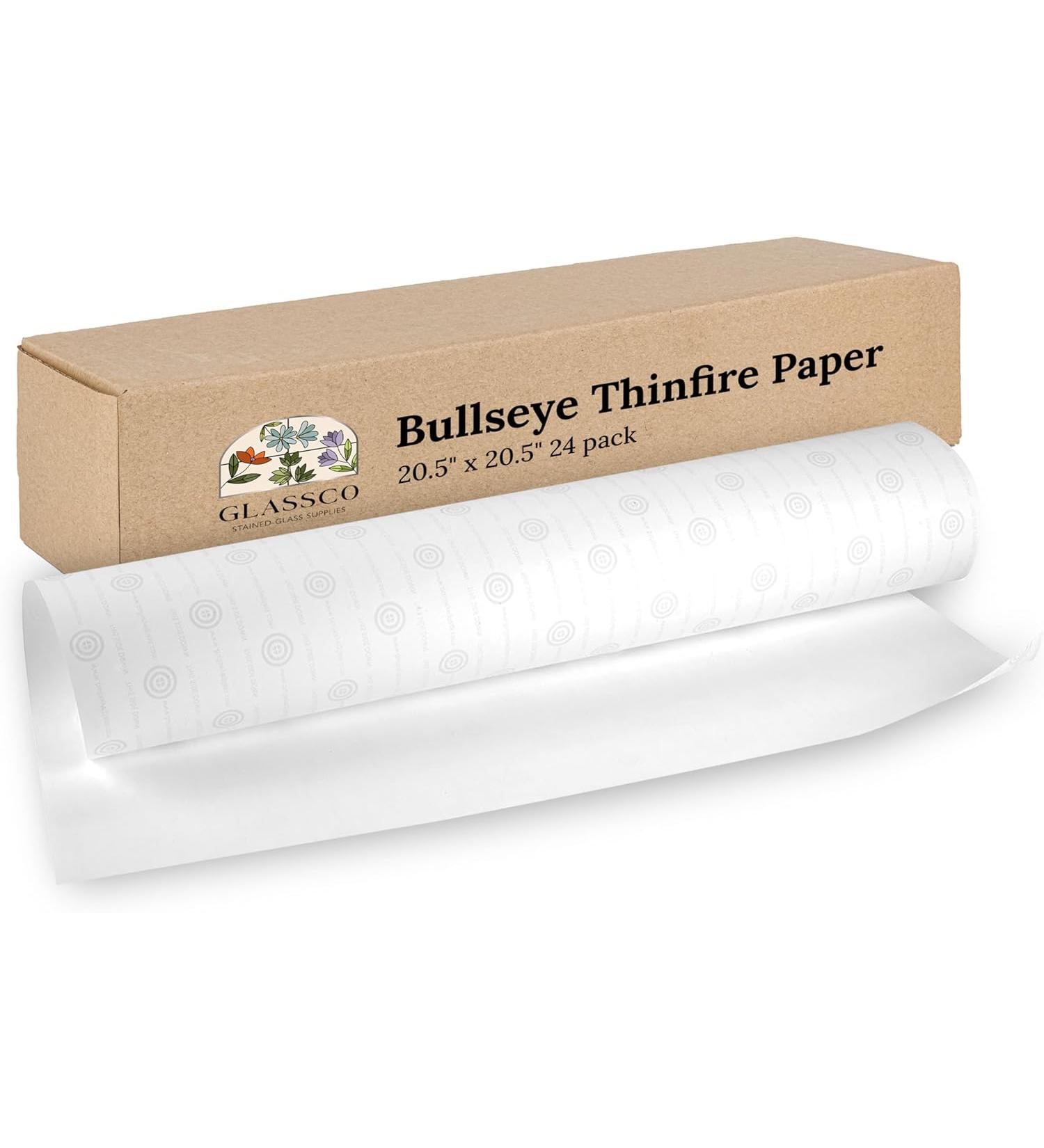 Glassco Bullseye Thinfire Kiln Shelf Paper for Ultra Smooth Glass Kiln Paper for Glass Fusing Supplies Paper in Your Microwave kiln Glass fusing 20 x 20 - 24 - Buy Online on GoSupps.com