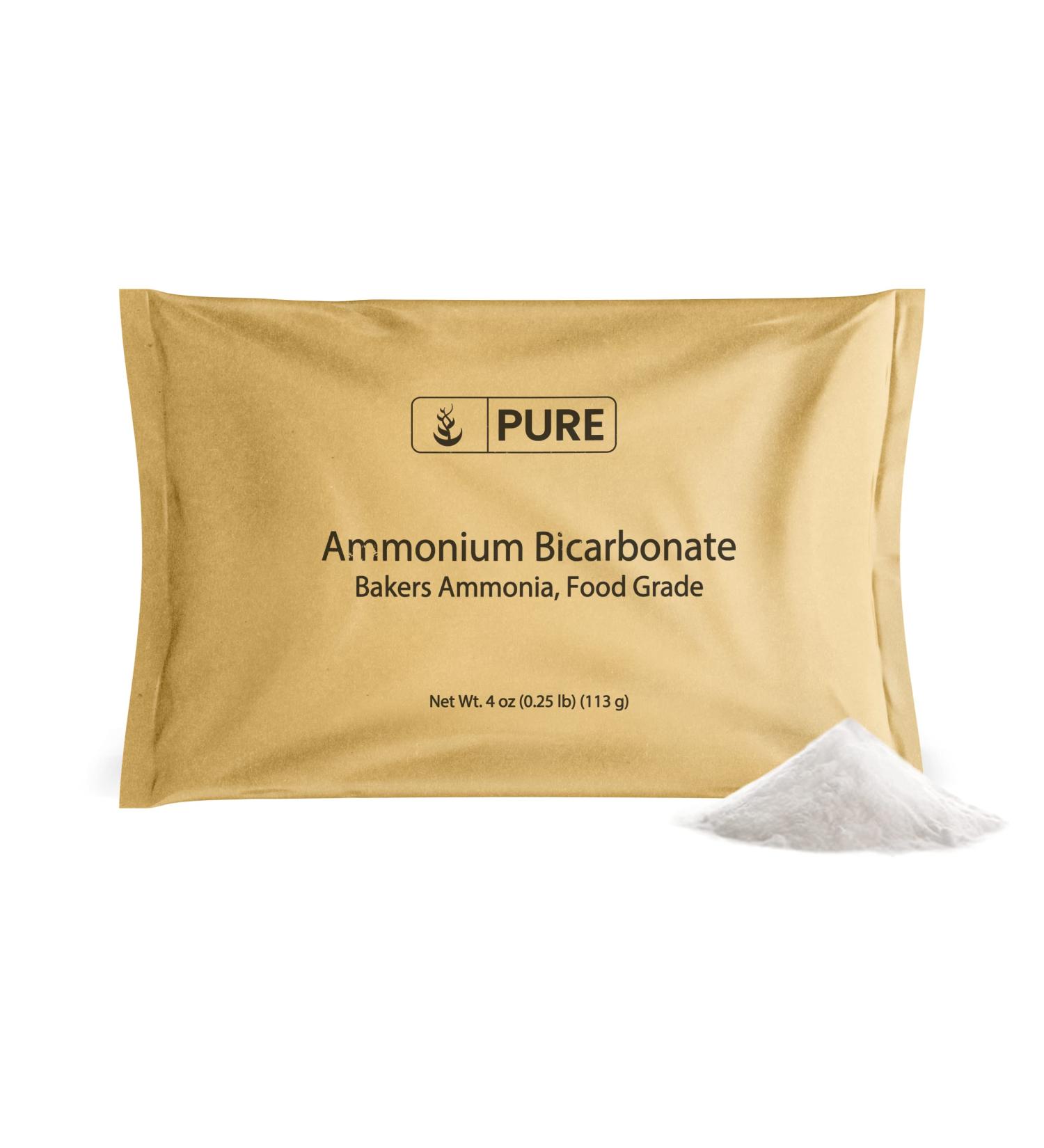 4oz Baker's Ammonia - Pure Ammonium Bicarbonate Traditional Leavening Agent - Food Grade - Buy Online on GoSupps.com