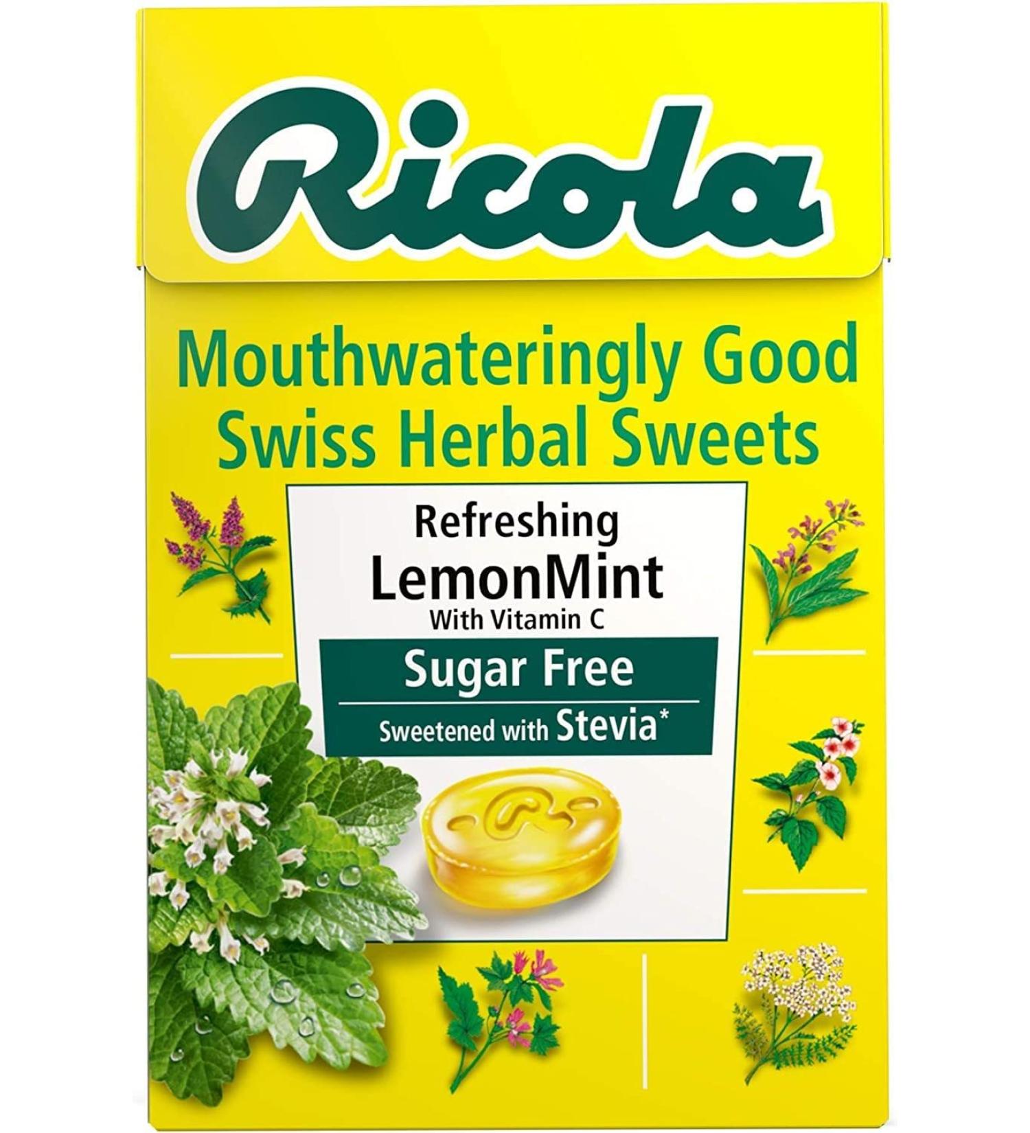 Ricola Sugar Free Lozenges Lemon Mint 45g X3 - Buy Online on GoSupps.com