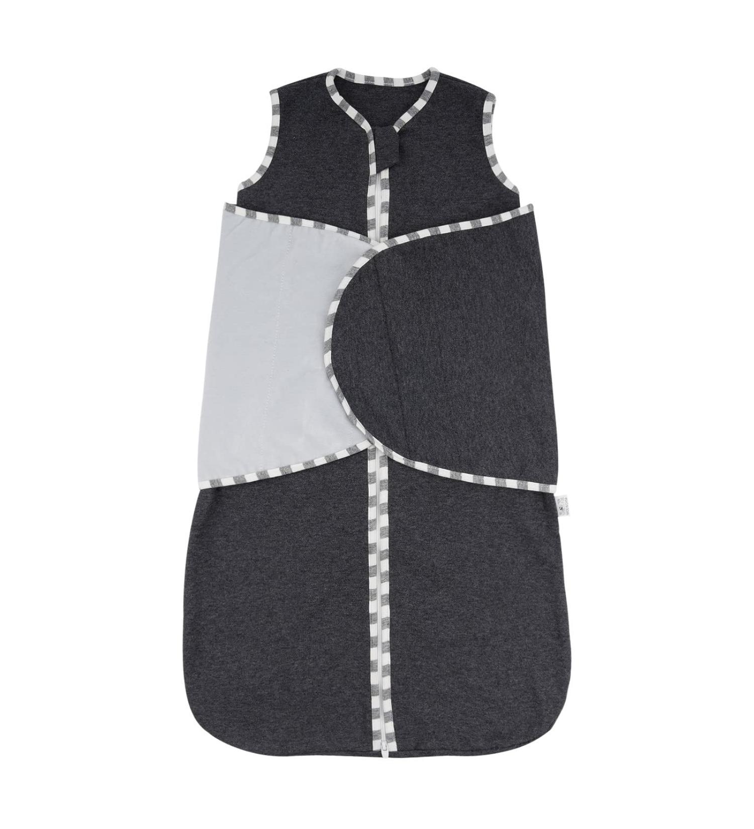 ZIGJOY 100% Cotton Baby Sleep Bag | Sleeveless Sleeping Sack 1.5 Tog | Dark Grey, 4-8 Months - Buy Online on GoSupps.com