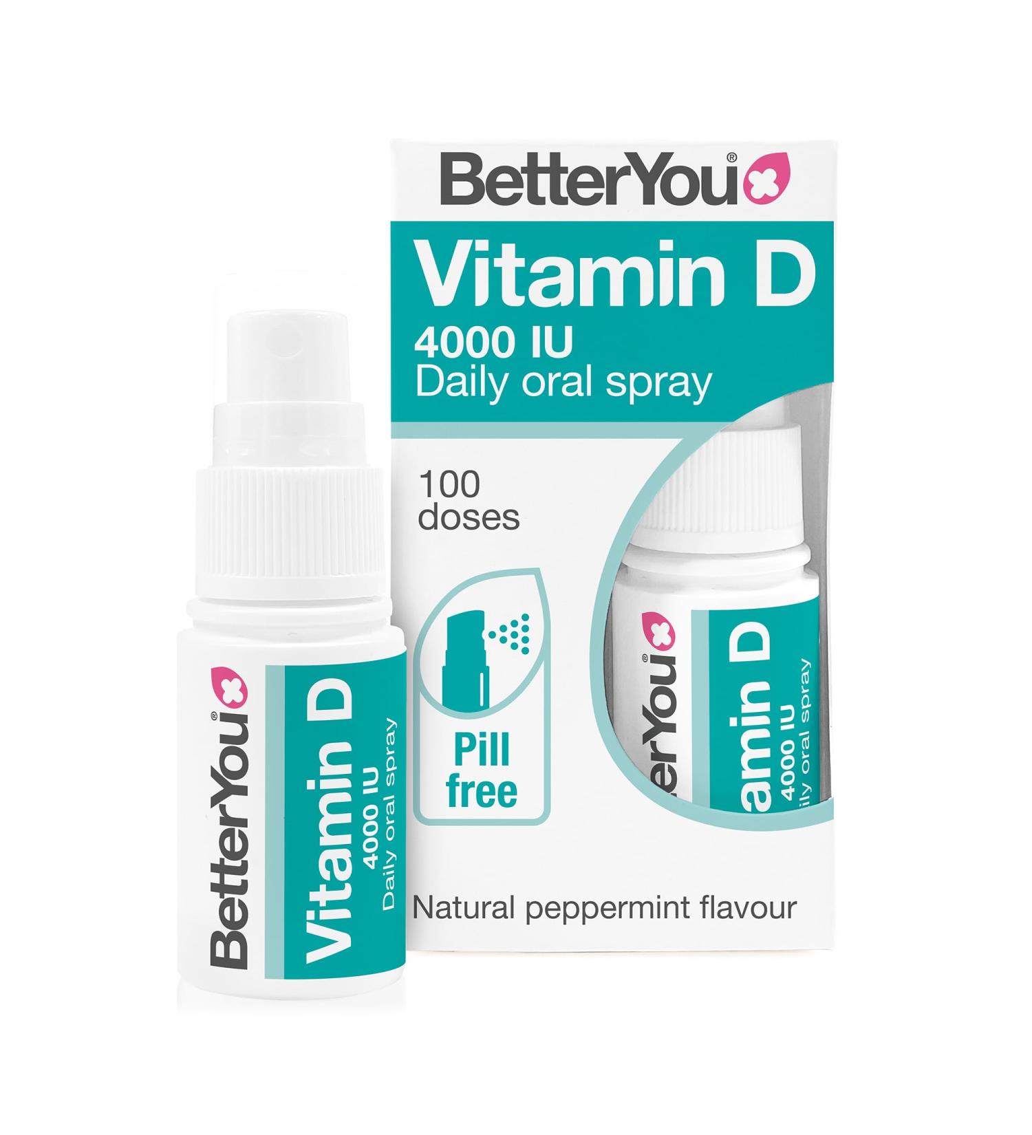 Atrilly DLux4000 Vitamin D Oral Spray | Vitamin D3 Supplement | Natural Peppermint Flavour  - Buy Online on GoSupps.com